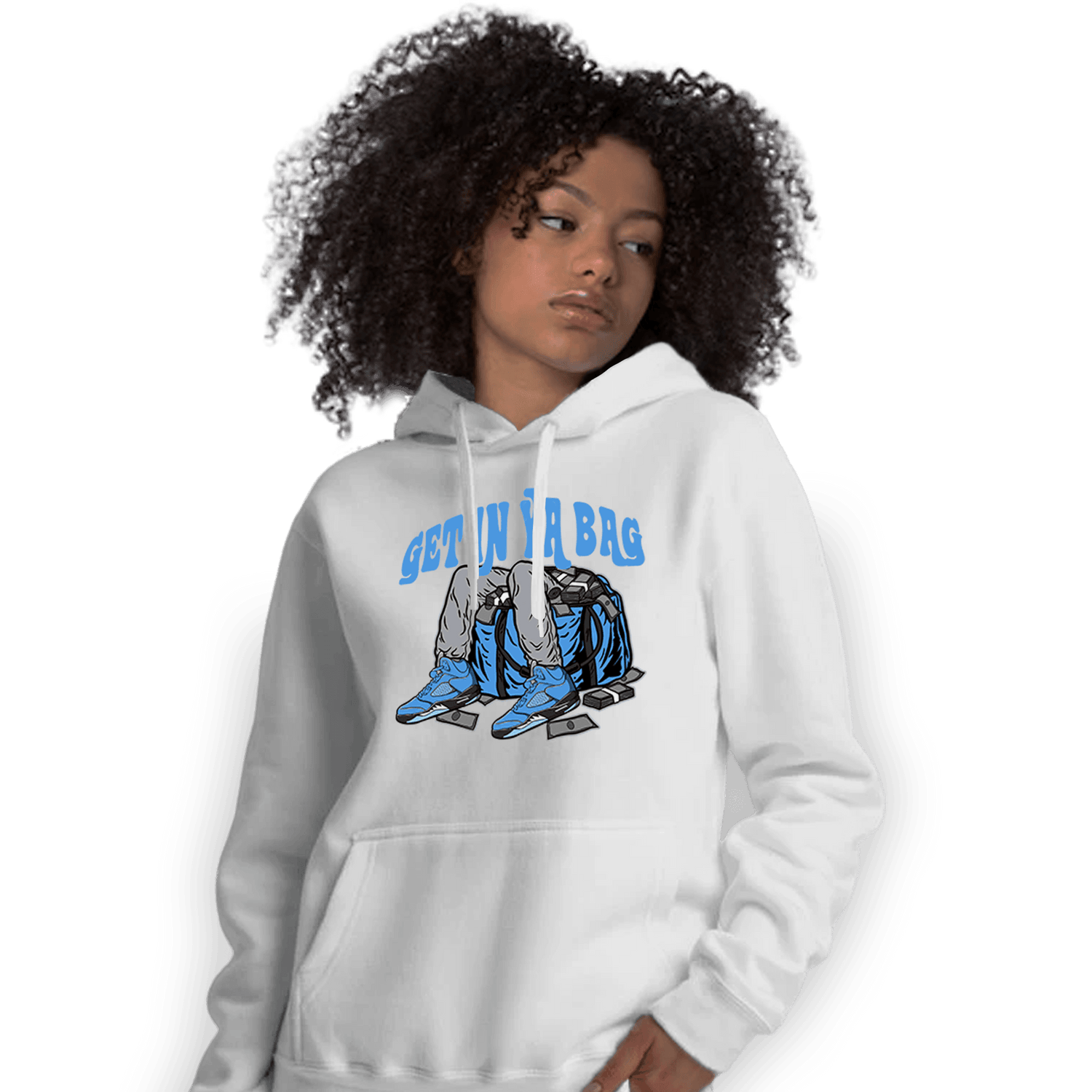University Blue 5s Hoodie Match Get In Ya Bag - NastyJamz