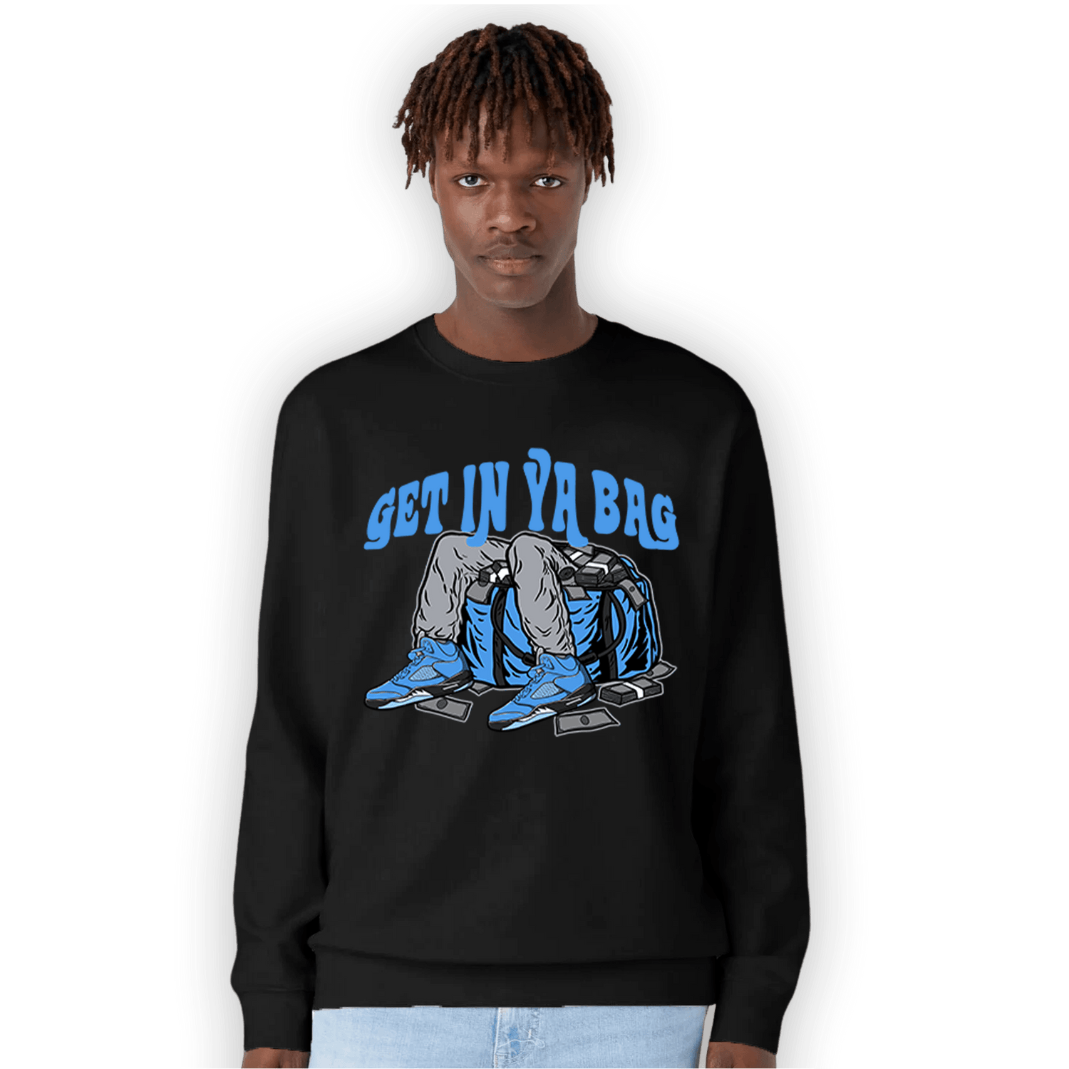 University Blue 5s Sweatshirt Match Get In Ya Bag - NastyJamz