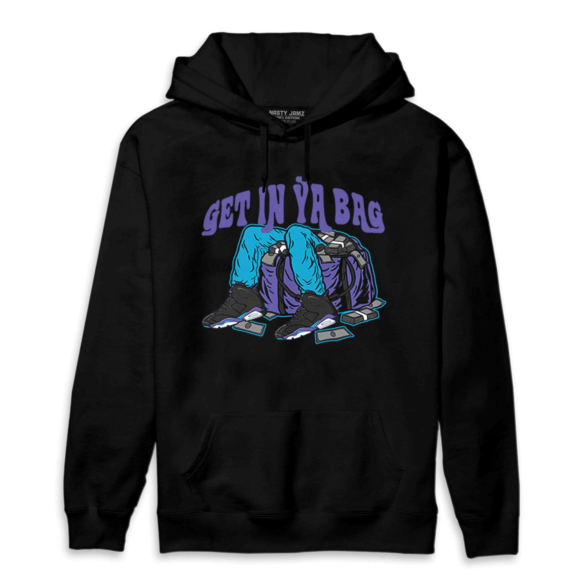 Aqua 6s Hoodie Match Get In Ya Bag - NastyJamz