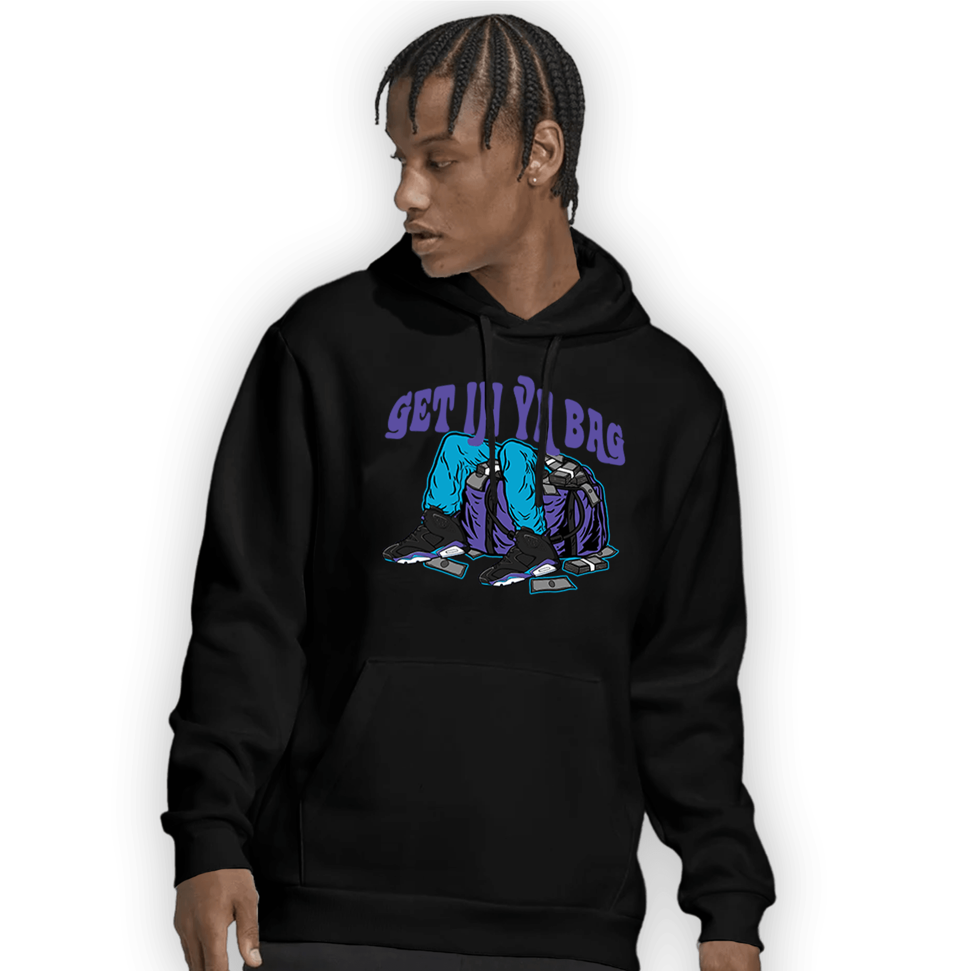 Aqua 6s Hoodie Match Get In Ya Bag - NastyJamz