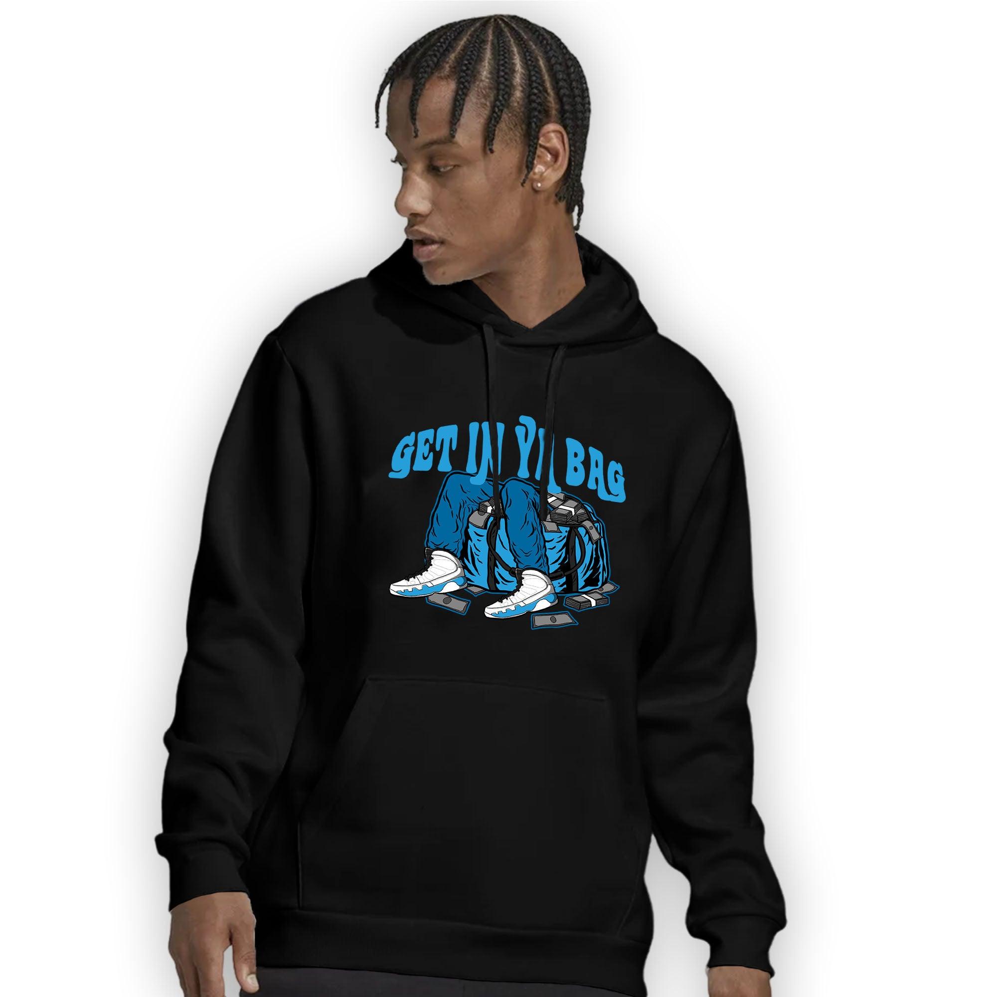 Powder Blue 9s Hoodie Match Get In Ya Bag - NastyJamz
