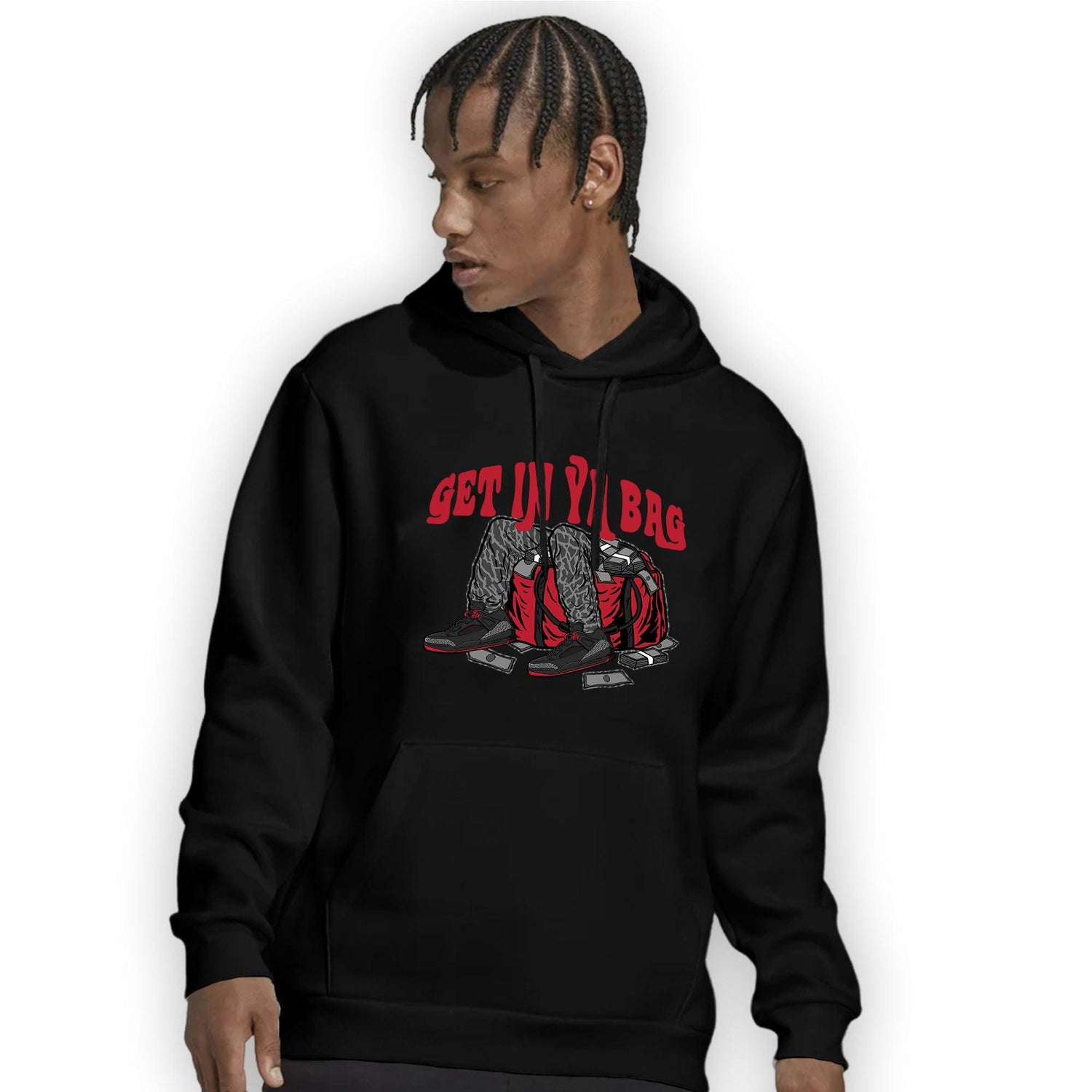 Spizike Low Bred Hoodie Match Get In Ya Bag - NastyJamz