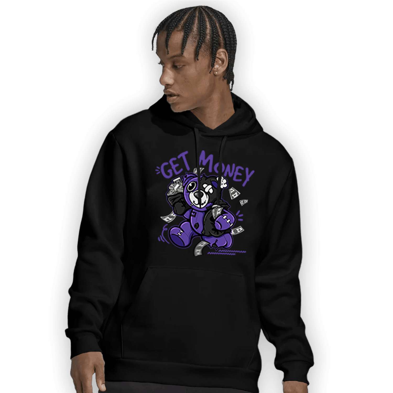 Field Purple 12s Hoodie Match Get Money BER - NastyJamz