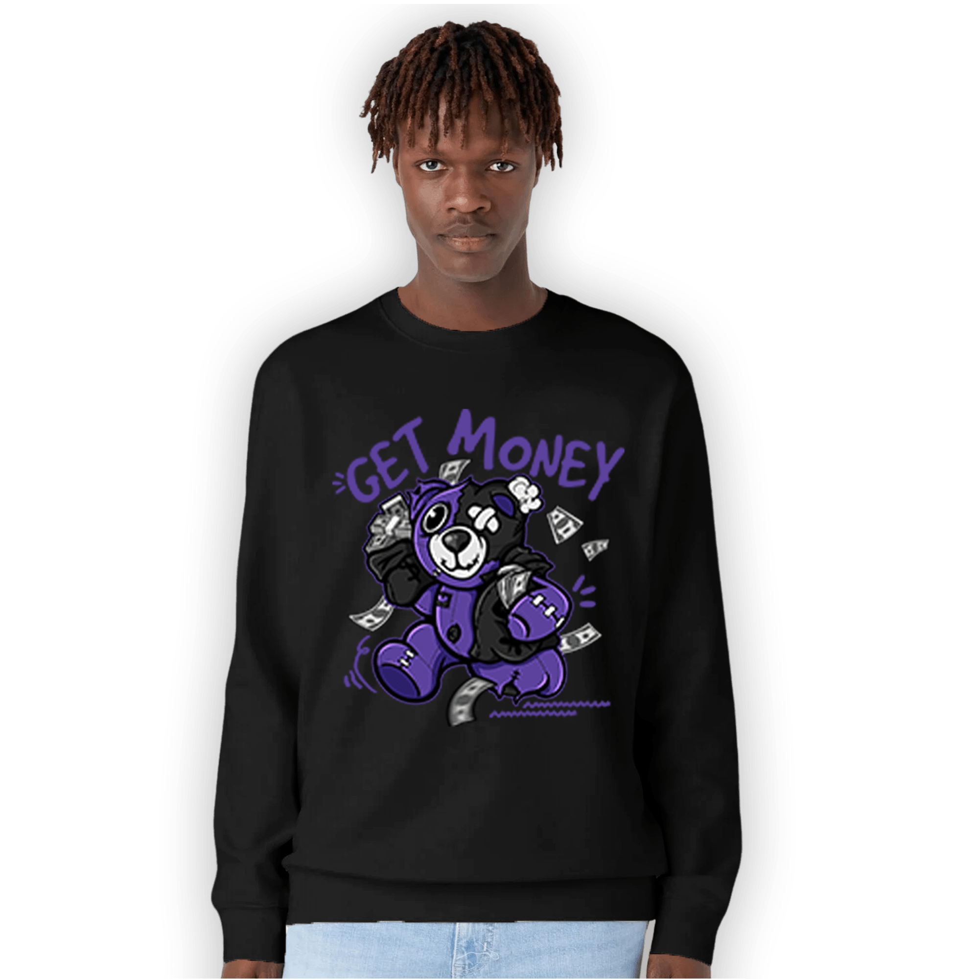 Field Purple 12s Sweatshirt Match Get Money BER - NastyJamz
