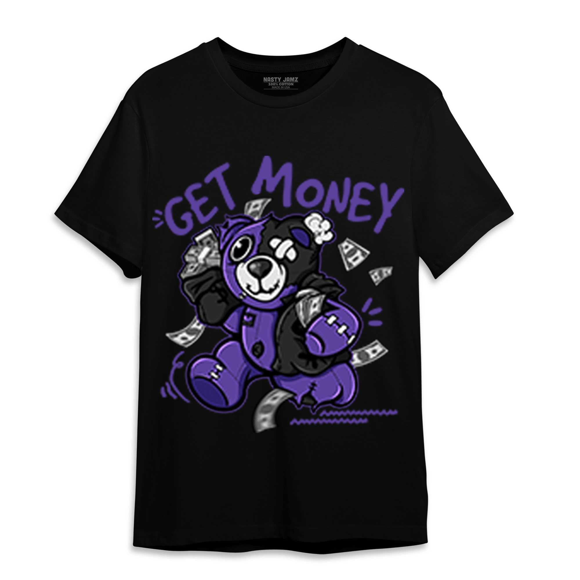 Field Purple 12s T Shirt Match Get Money BER - NastyJamz