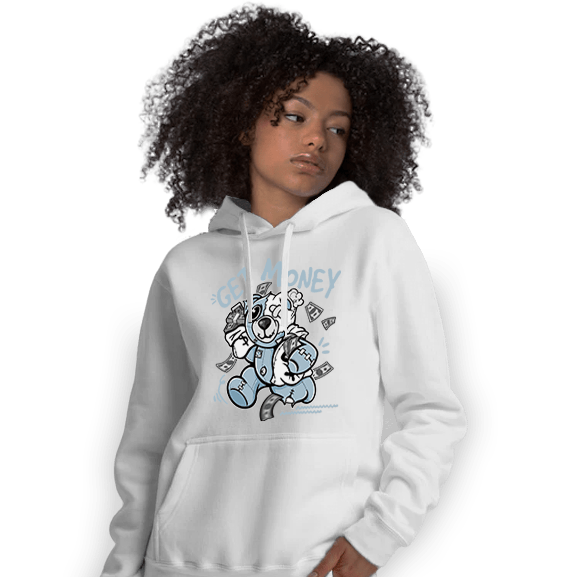 Blue Grey 13s Hoodie Match Get Money BER - NastyJamz