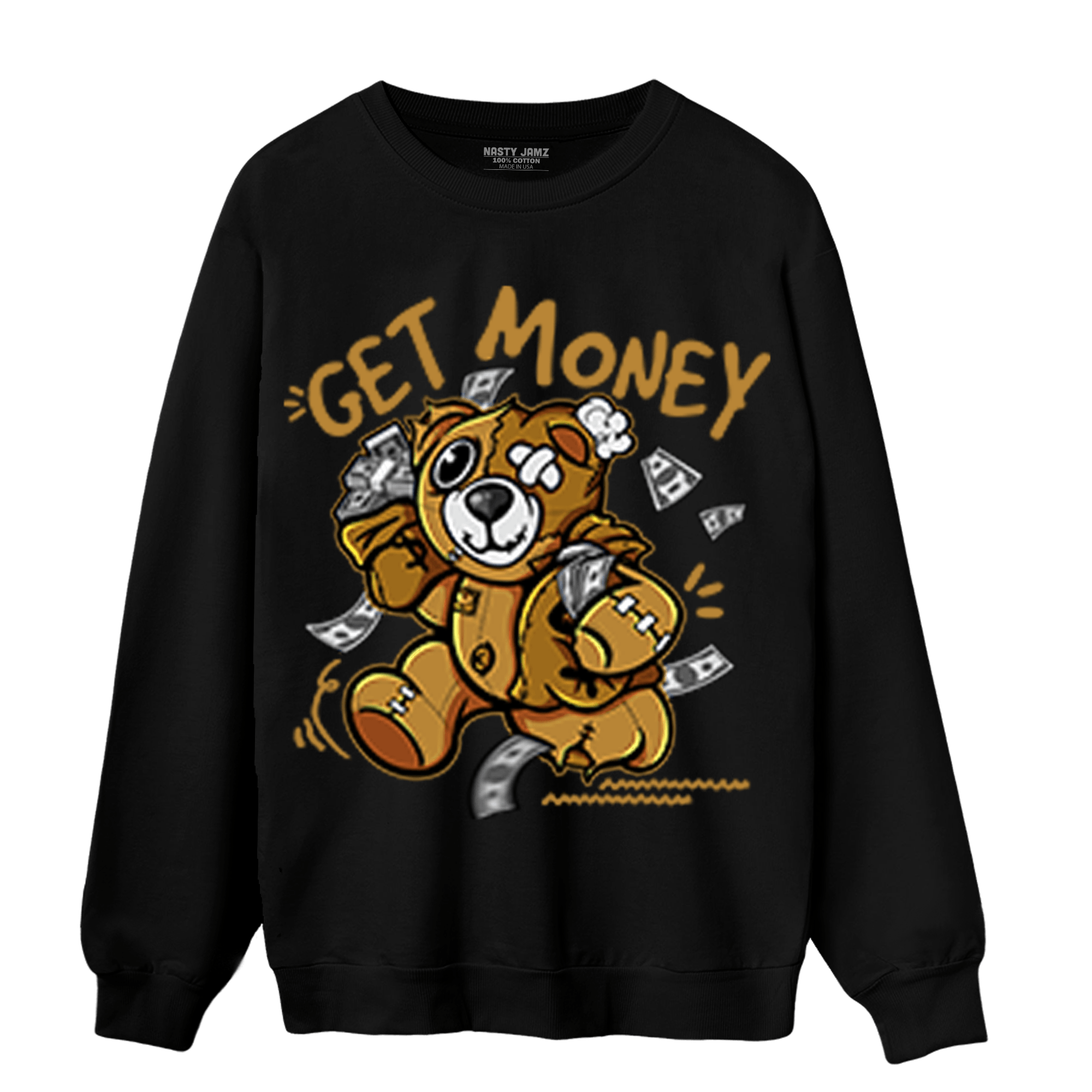 Wheat 13s Sweatshirt Match Get Money BER - NastyJamz