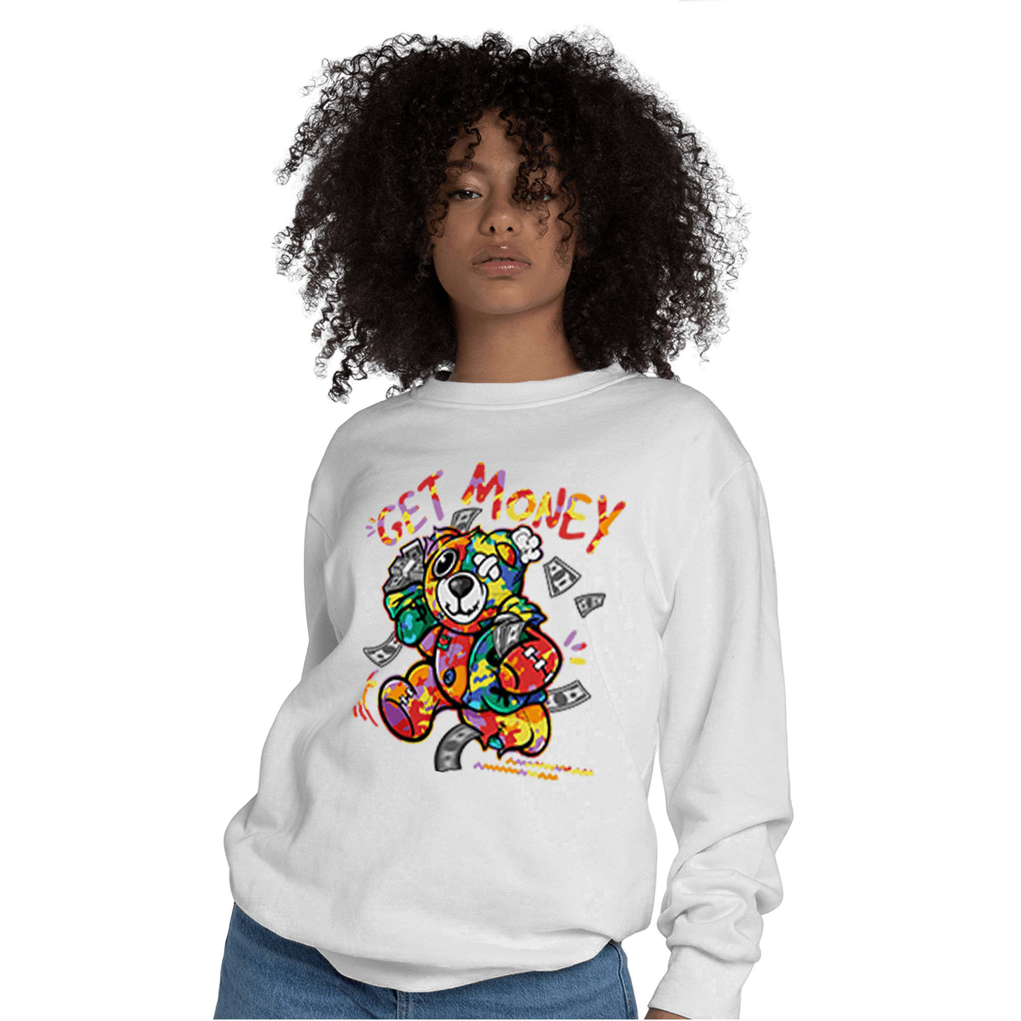 Mid GS Six Championships 1s Sweatshirt Match Get Money BER - NastyJamz