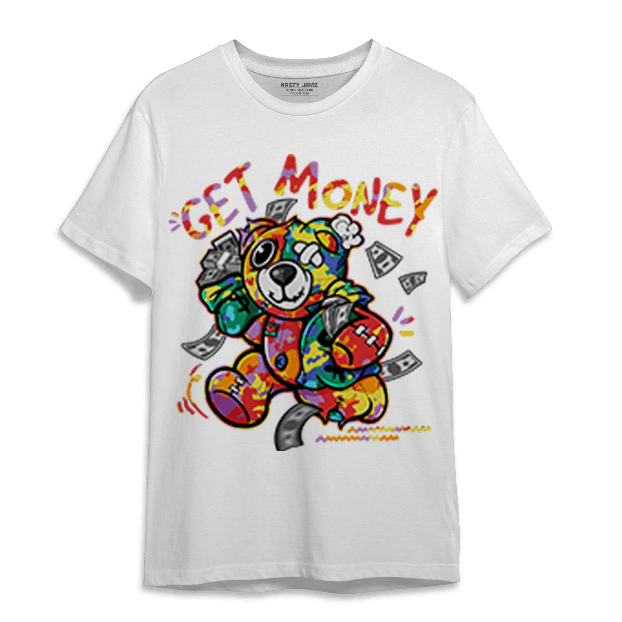 Mid GS Six Championships 1s T Shirt Match Get Money BER - NastyJamz