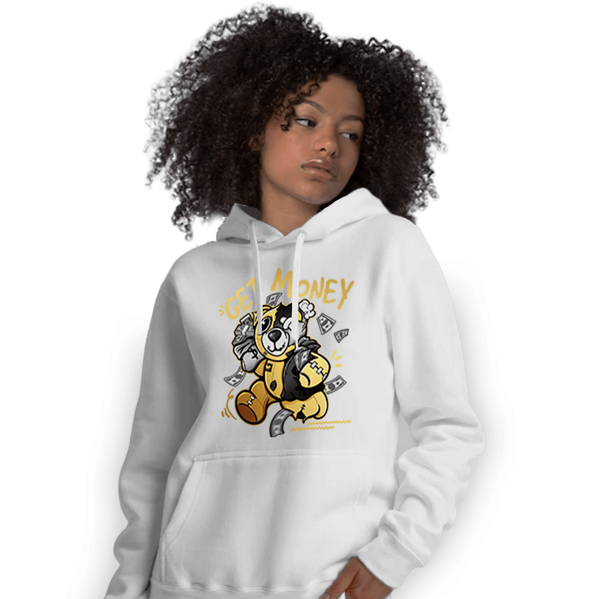 Mid SE Black Gold 1s Hoodie Match Get Money BER - NastyJamz