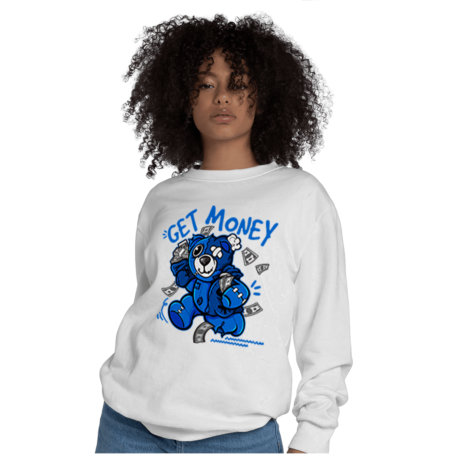 Royal Reimagined 1s Sweatshirt Match Get Money BER - NastyJamz