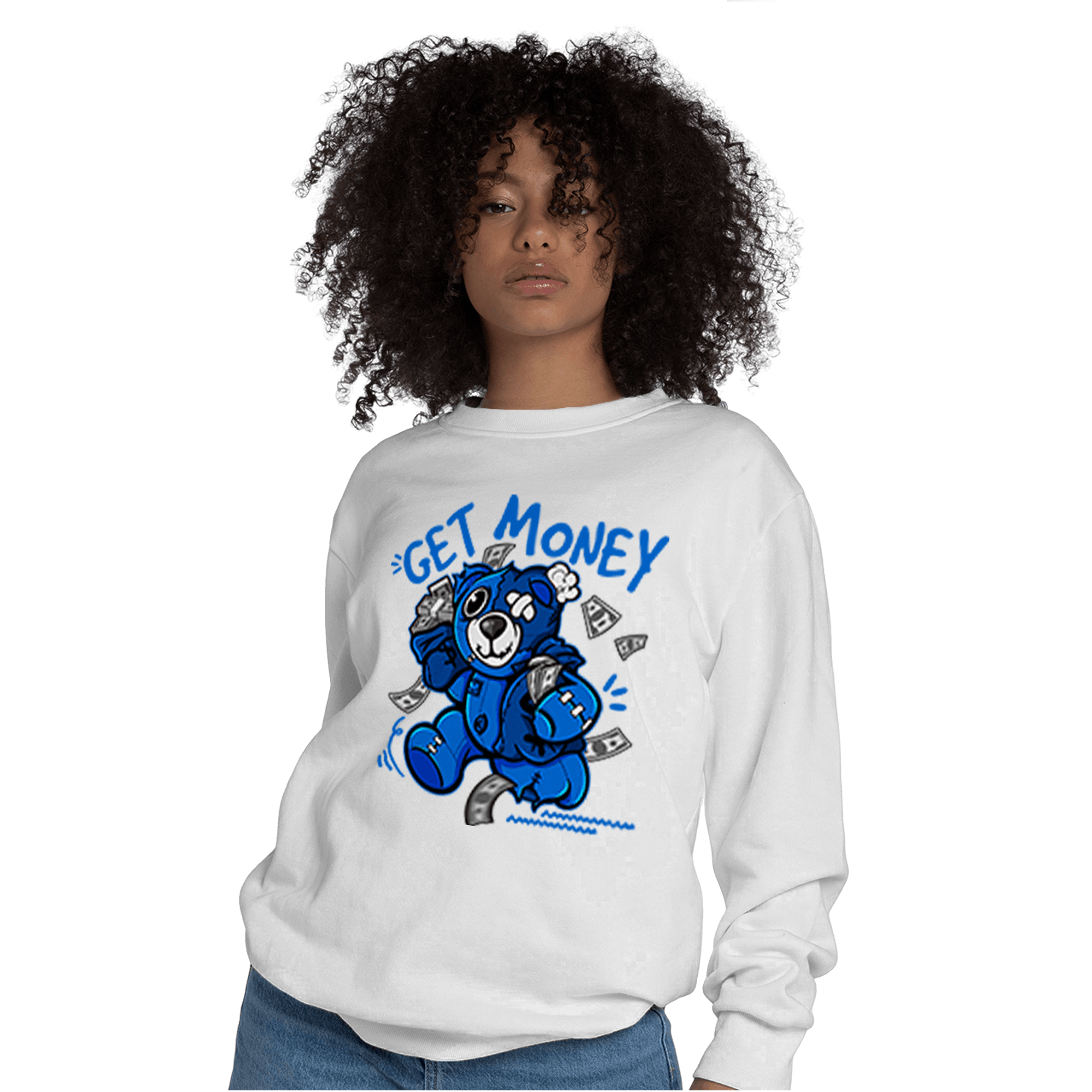 Royal Reimagined 1s Sweatshirt Match Get Money BER - NastyJamz