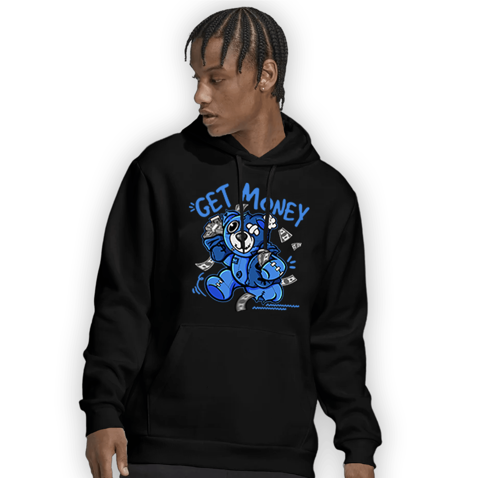 University Blue Toe 1s Hoodie Match Get Money BER - NastyJamz