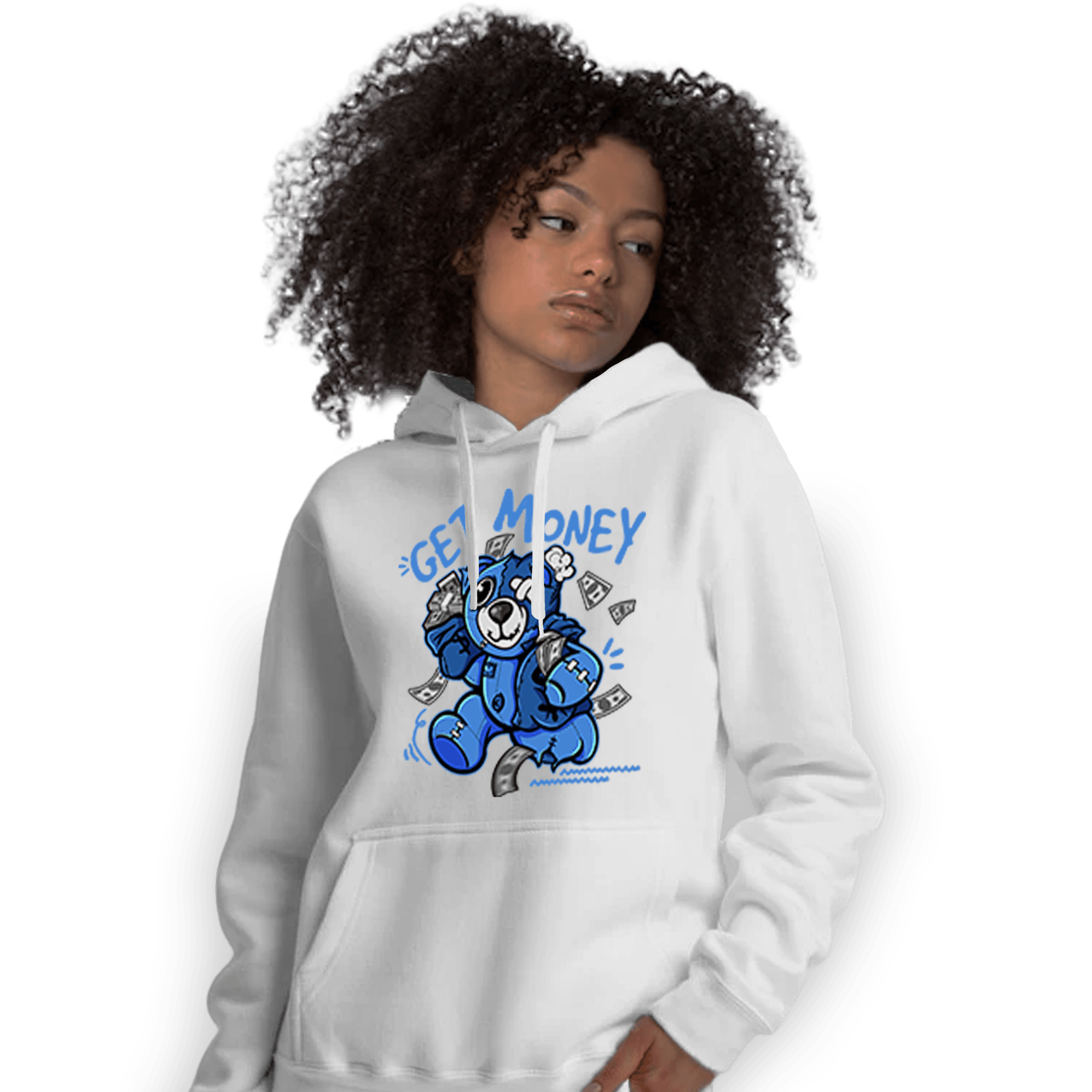 University Blue Toe 1s Hoodie Match Get Money BER - NastyJamz