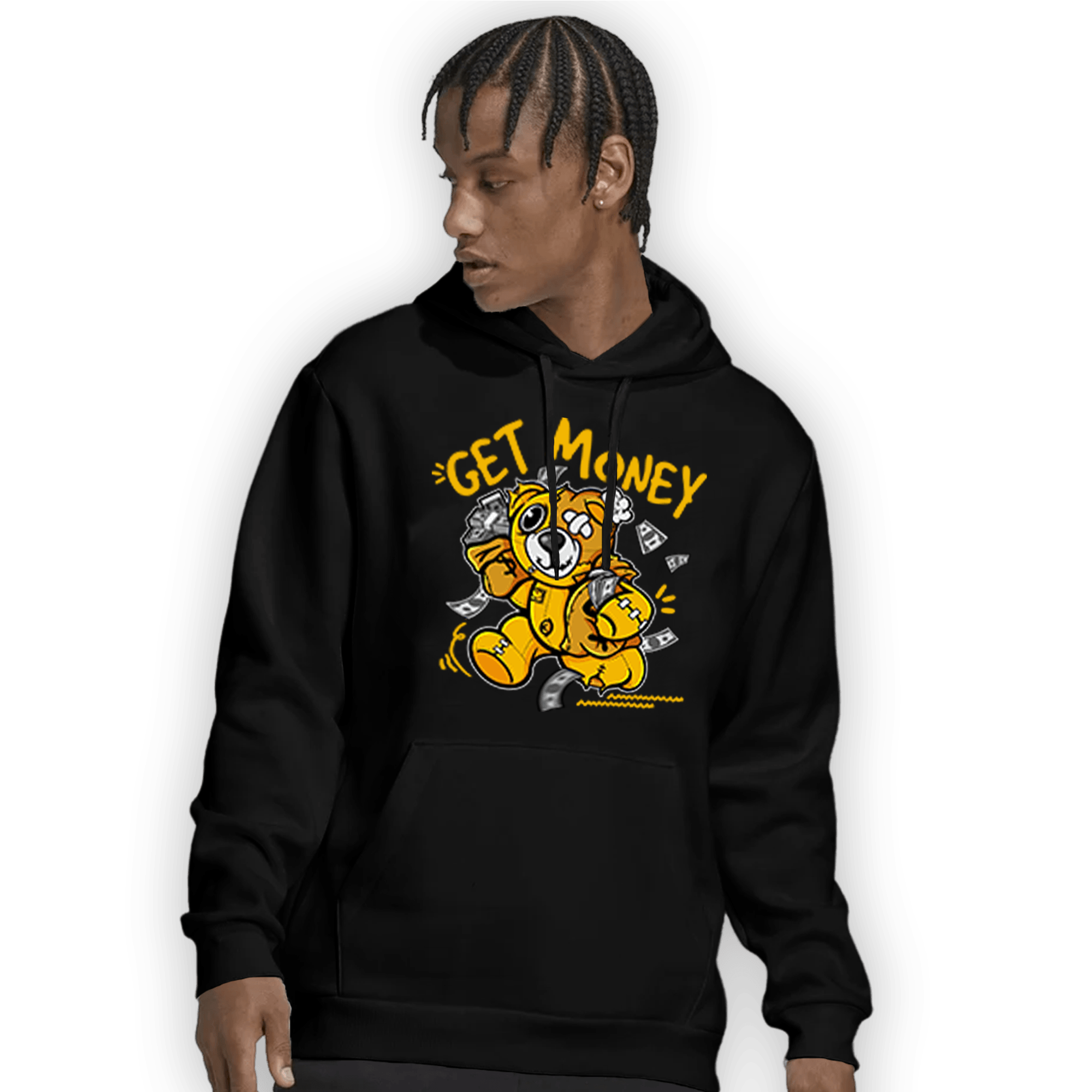 Yellow Ochre 1s Hoodie Match Get Money BER - NastyJamz