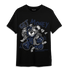 White Navy 3s T Shirt Match Get Money BER - NastyJamz