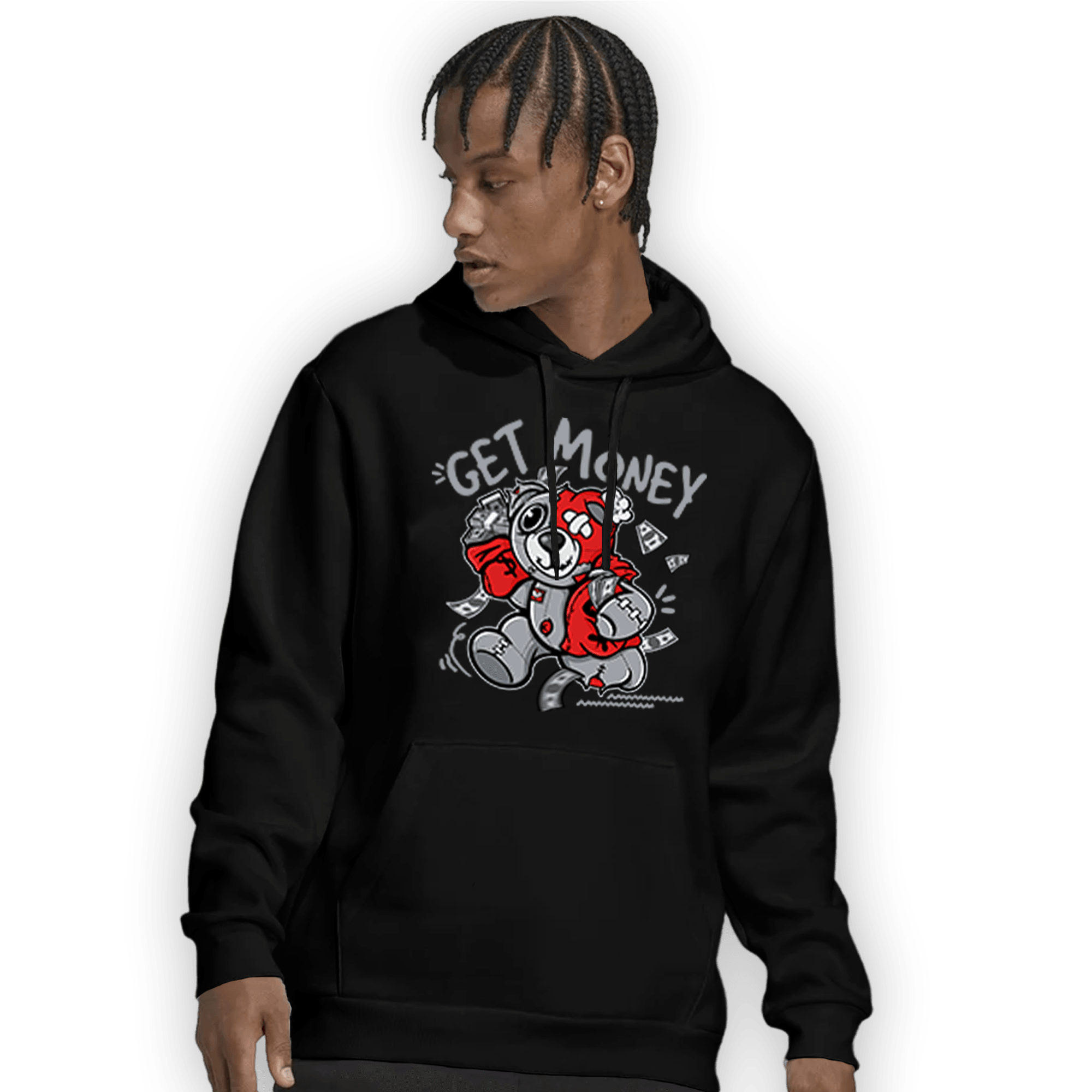 Bred Reimagined 4s Hoodie Match Get Money BER - NastyJamz