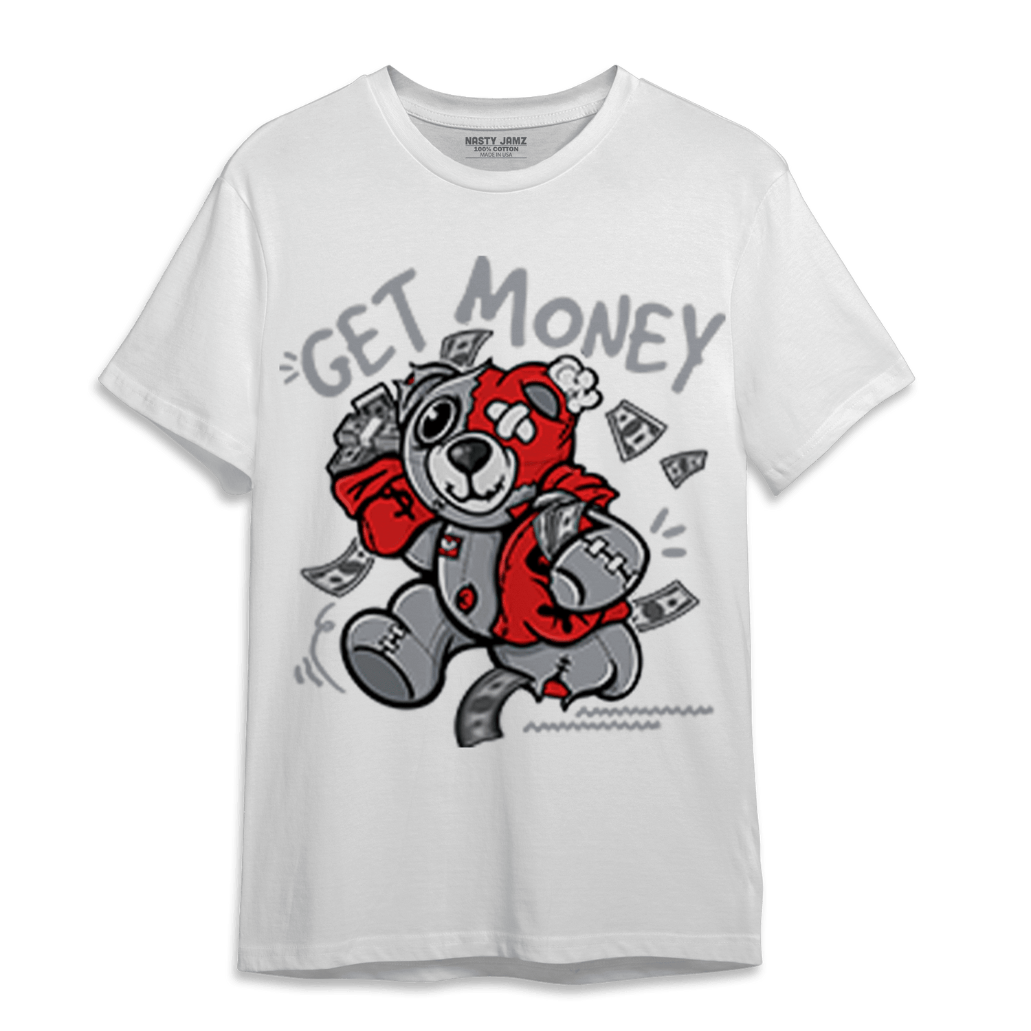 Bred Reimagined 4s T Shirt Match Get Money BER - NastyJamz