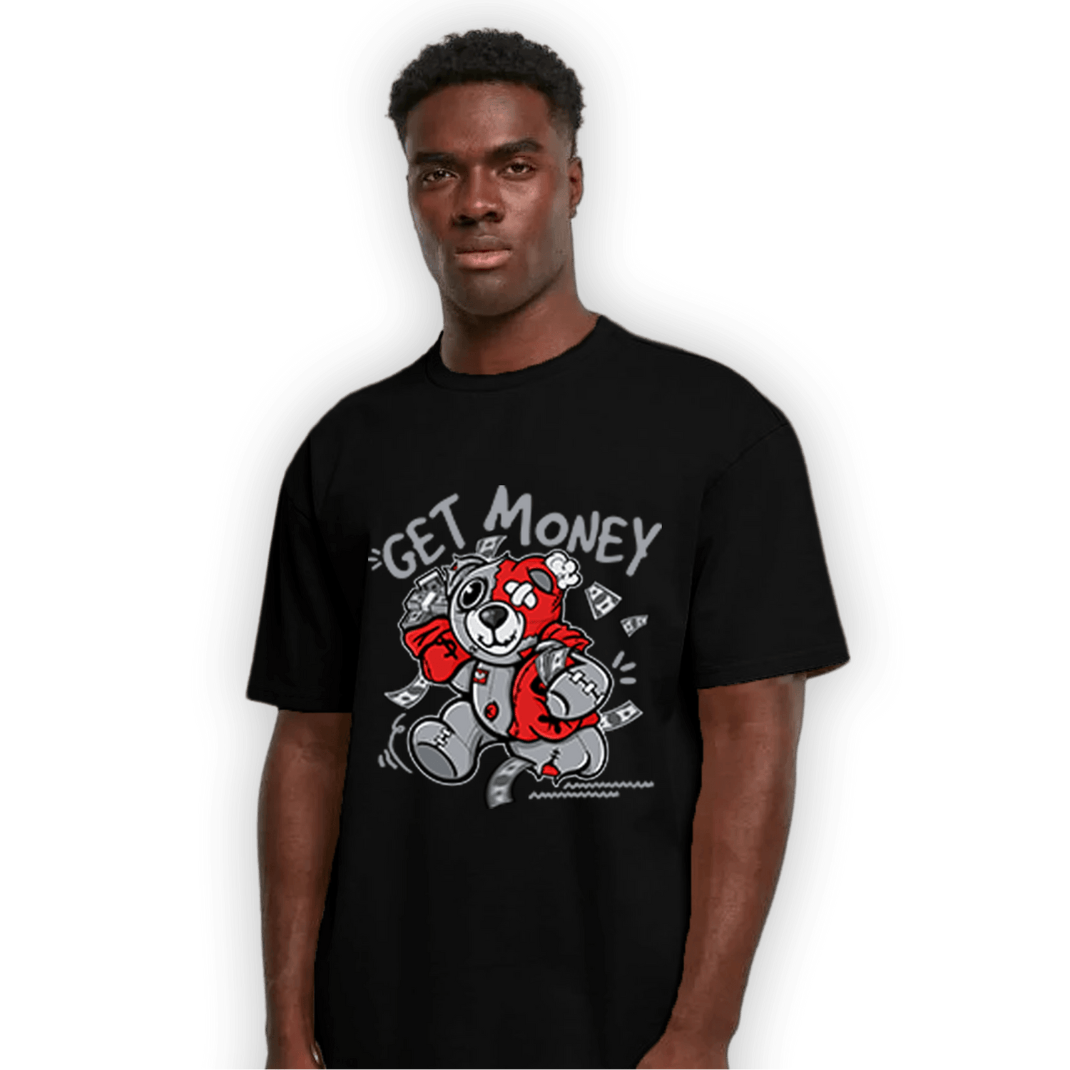 Bred Reimagined 4s T Shirt Match Get Money BER - NastyJamz