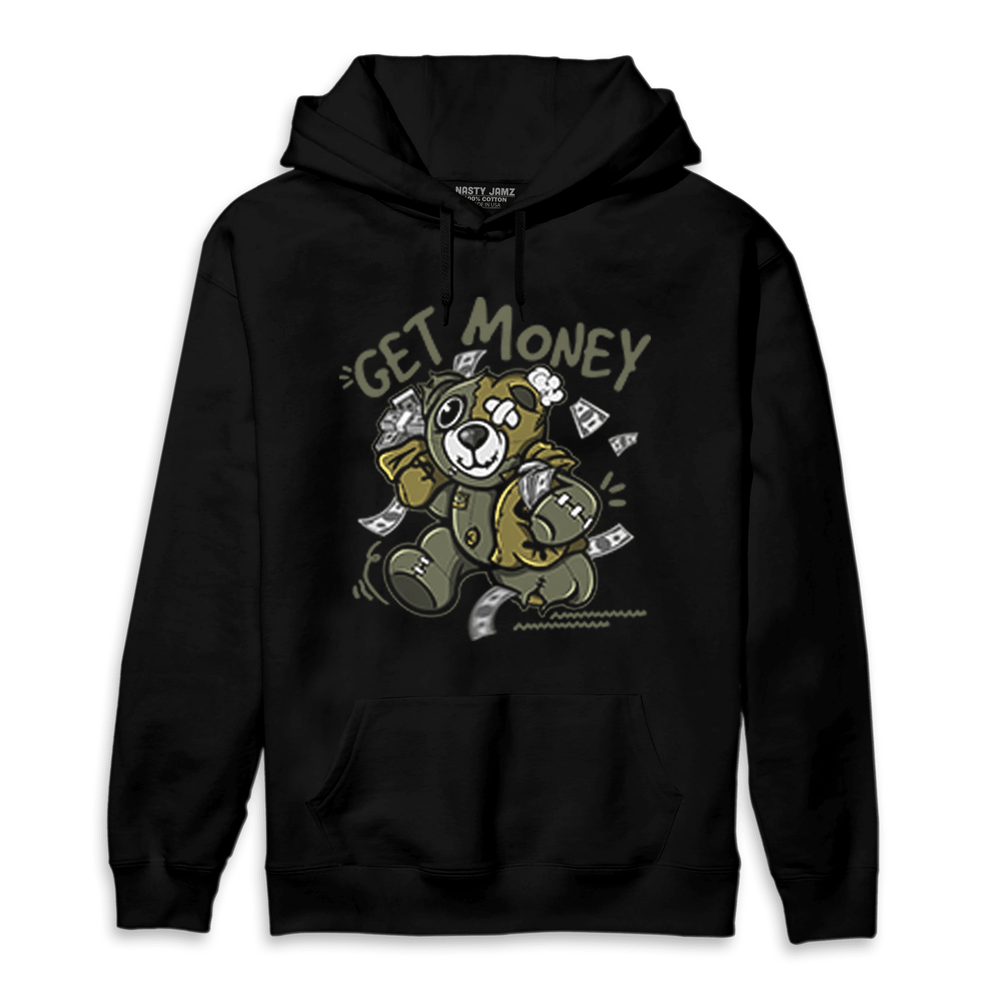SE Craft Medium Olive 4s Hoodie Match Get Money BER - NastyJamz