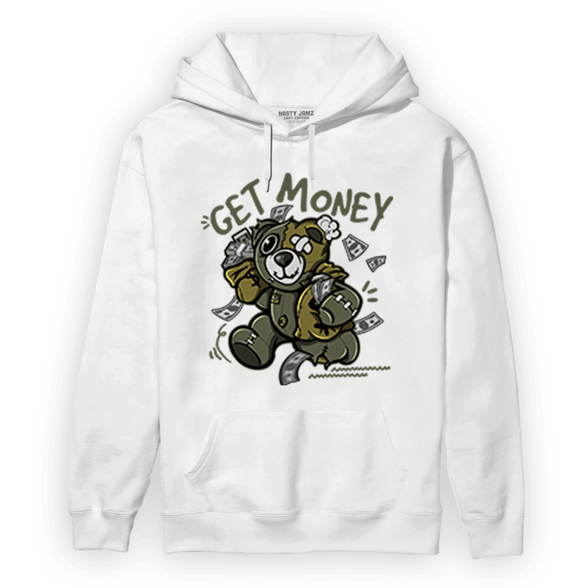 SE Craft Medium Olive 4s Hoodie Match Get Money BER - NastyJamz