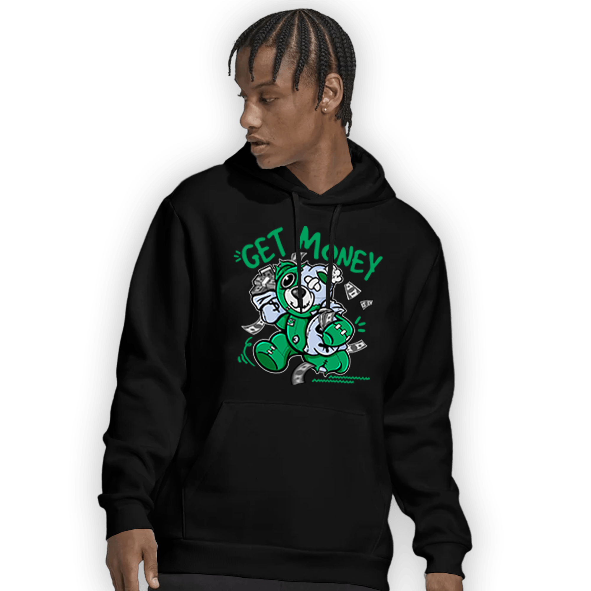 Lucky Green 5s Hoodie Match Get Money BER - NastyJamz