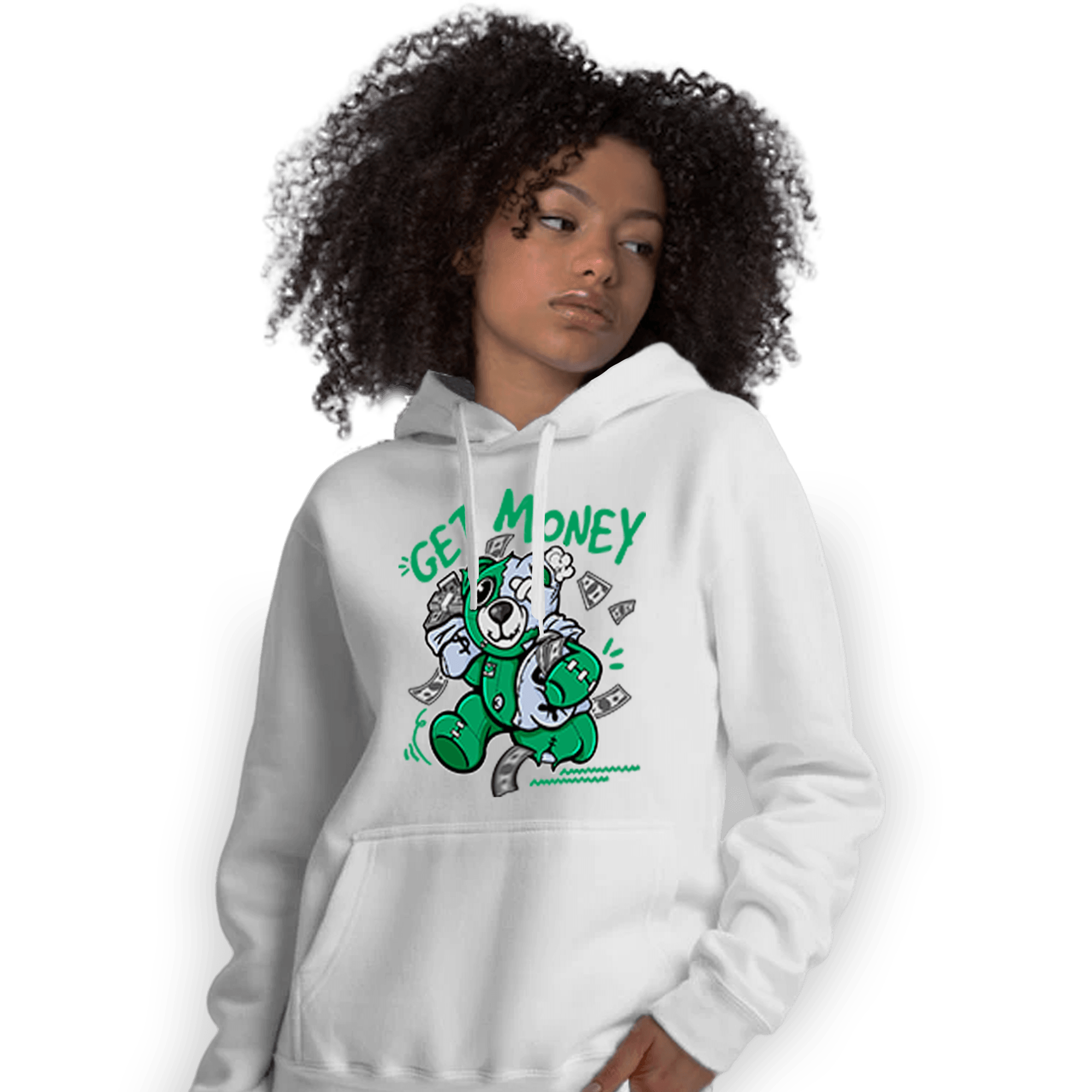 Lucky Green 5s Hoodie Match Get Money BER - NastyJamz