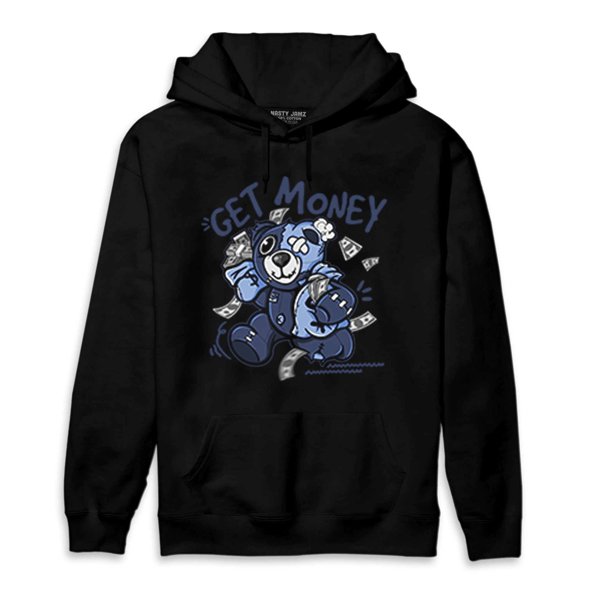 Midnight Navy 5s Hoodie Match Get Money BER - NastyJamz