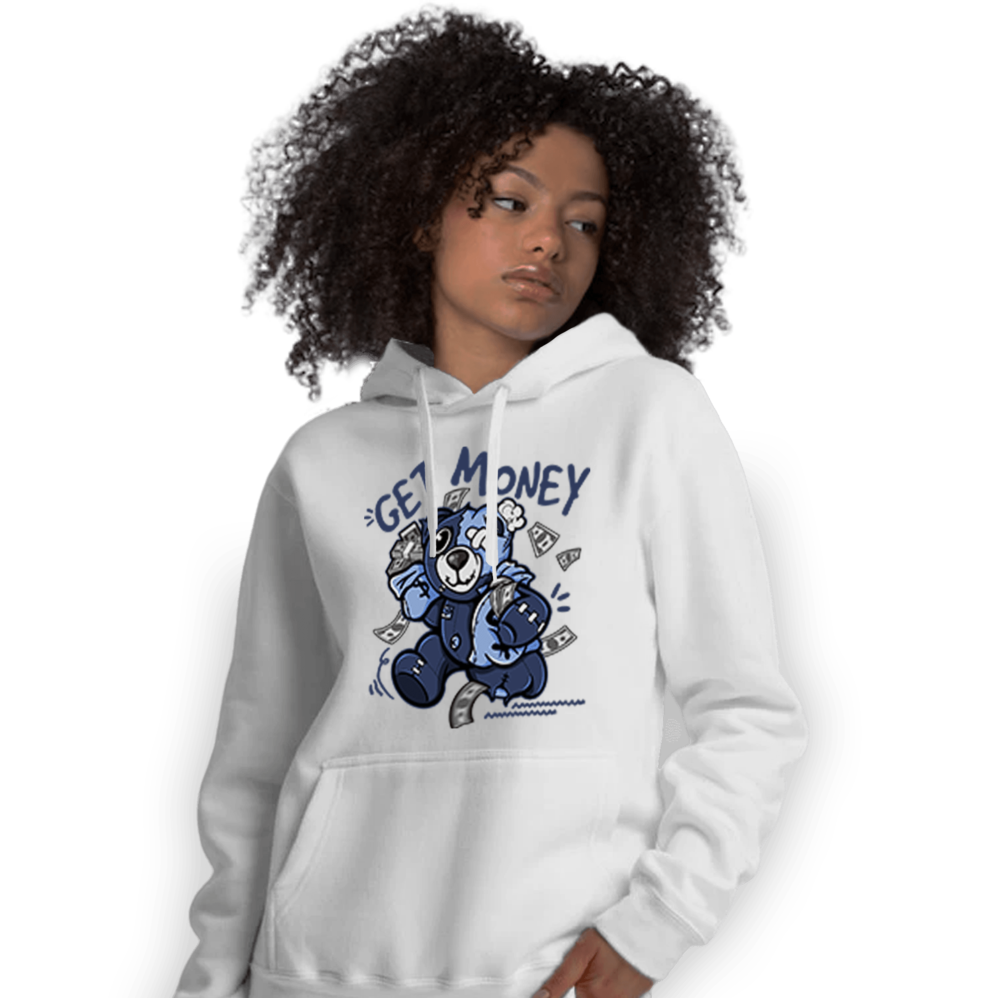Midnight Navy 5s Hoodie Match Get Money BER - NastyJamz