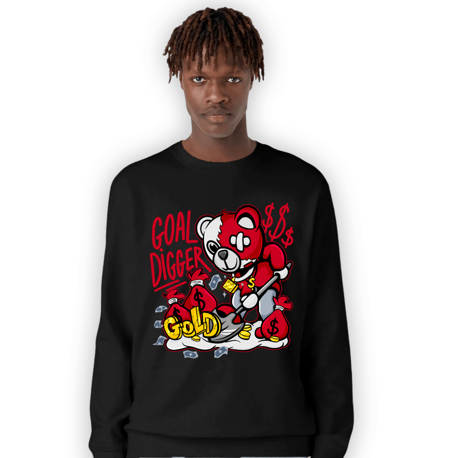 Cherry 11s Sweatshirt Match Goal Digger BER - NastyJamz