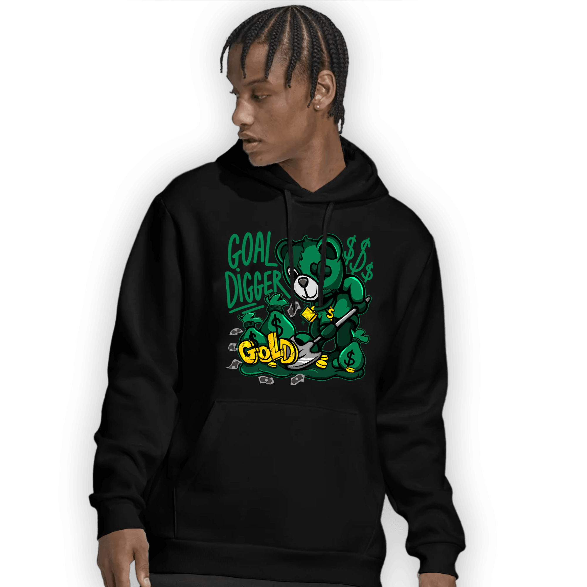 Celtic Lucky Green 1s Hoodie Match Goal Digger BER - NastyJamz