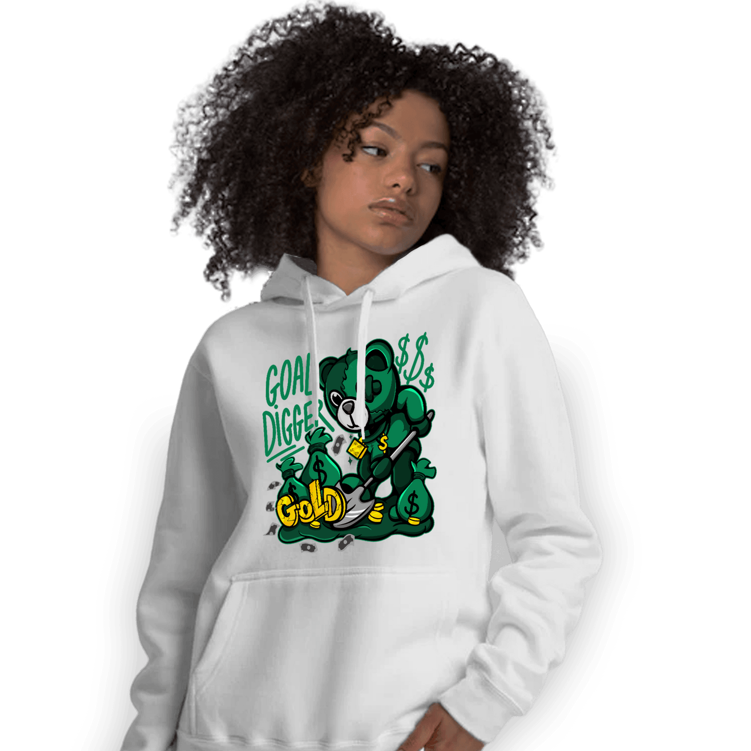 Celtic Lucky Green 1s Hoodie Match Goal Digger BER - NastyJamz