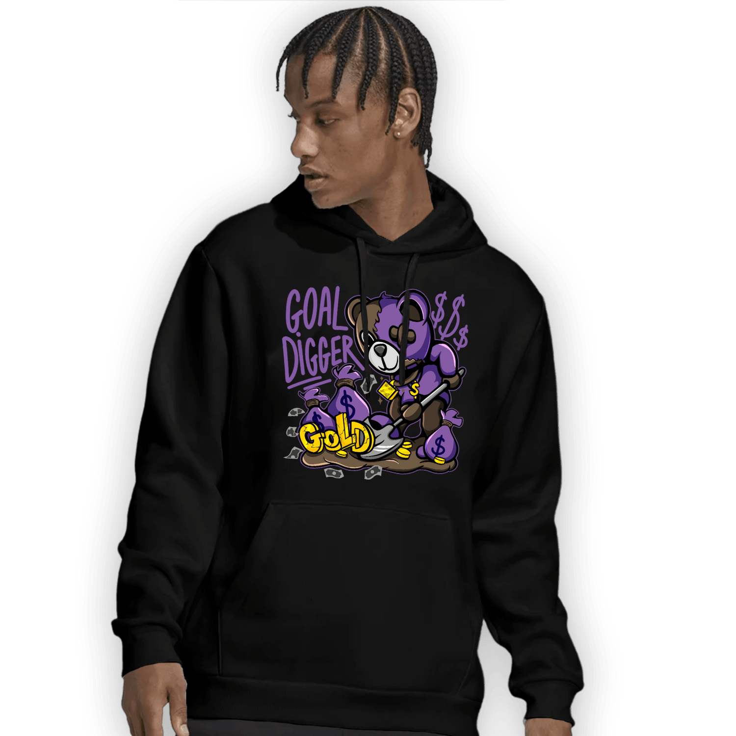 Mid Palomino 1s Hoodie Match Goal Digger BER - NastyJamz