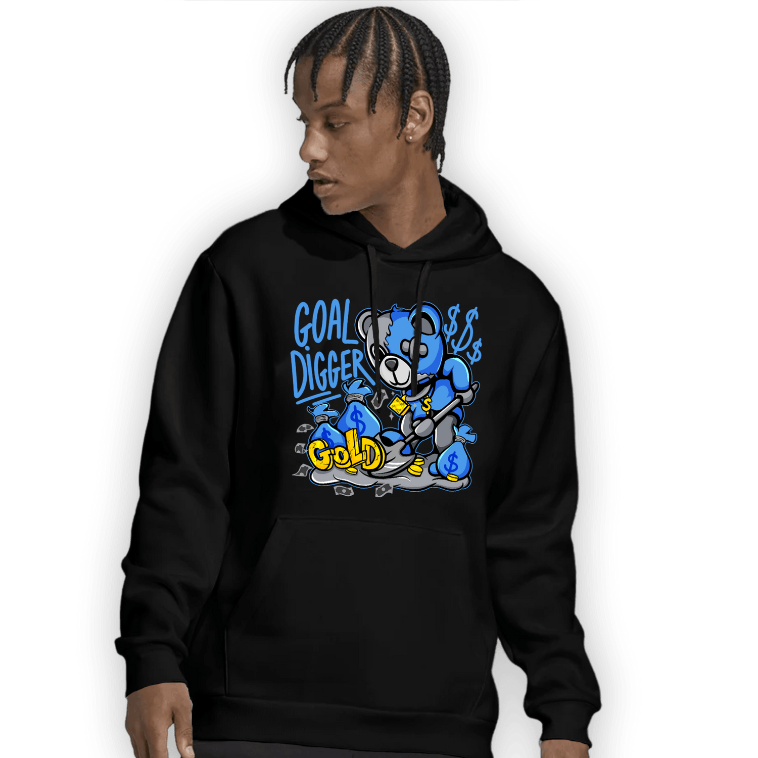 University Blue 5s Hoodie Match Goal Digger BER - NastyJamz