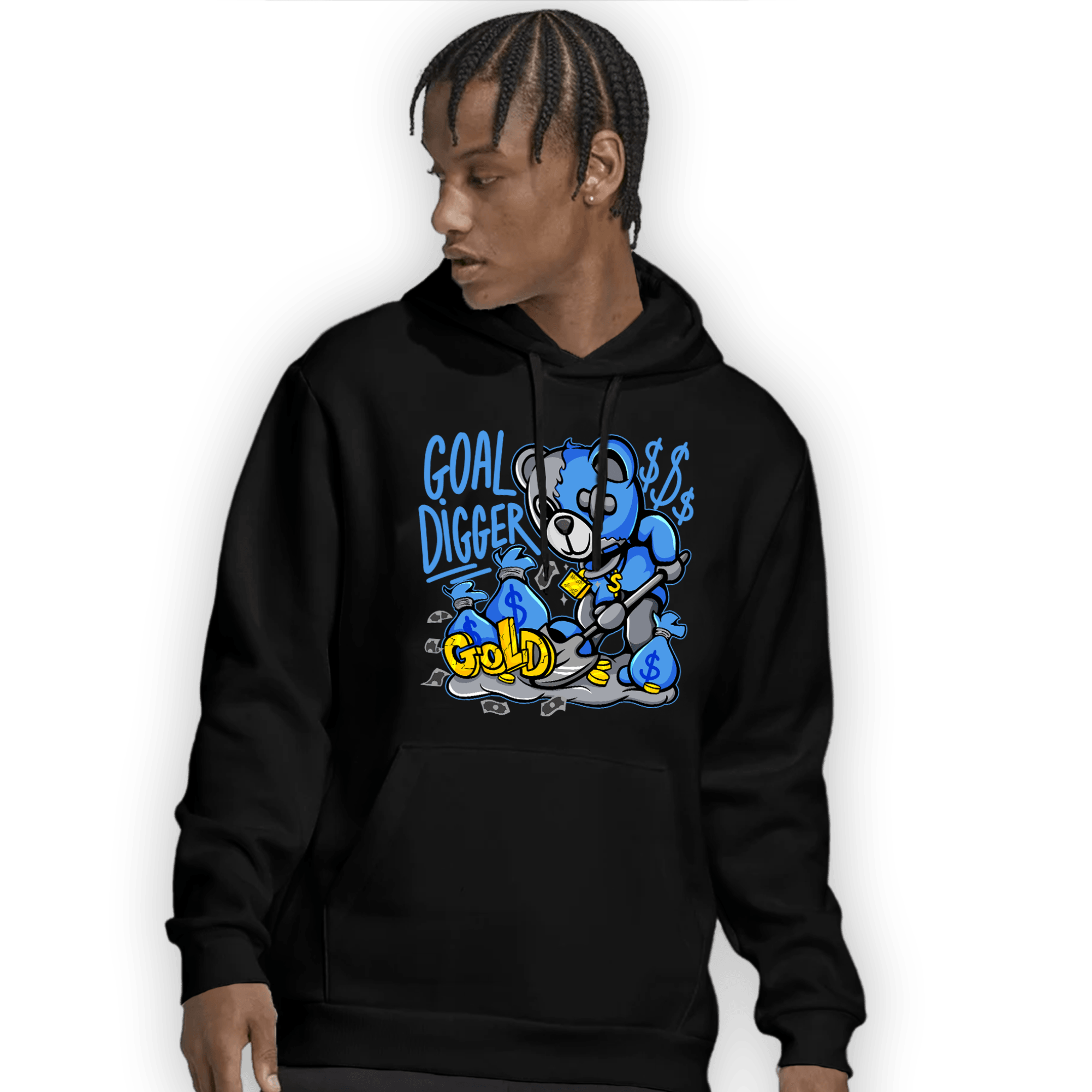 University Blue 5s Hoodie Match Goal Digger BER - NastyJamz