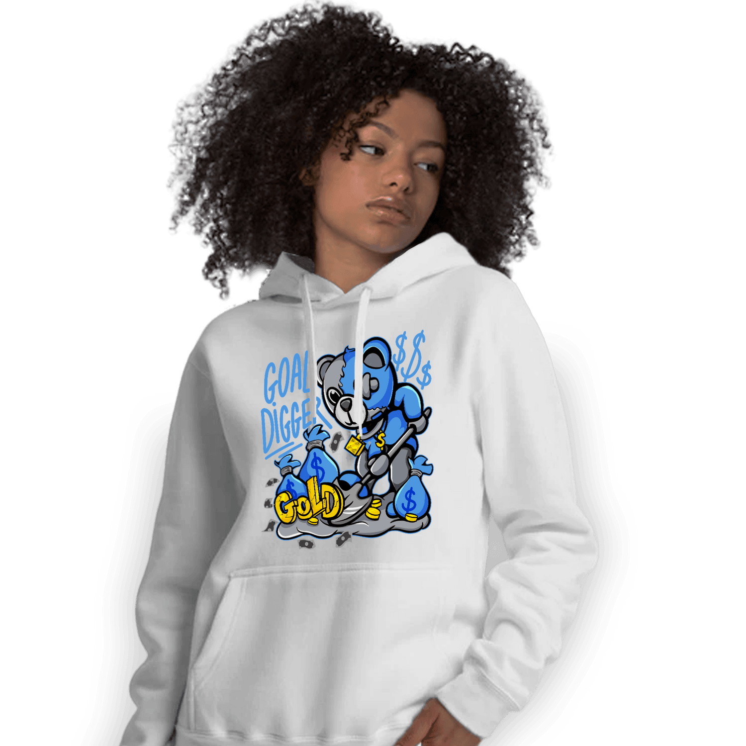 University Blue 5s Hoodie Match Goal Digger BER - NastyJamz