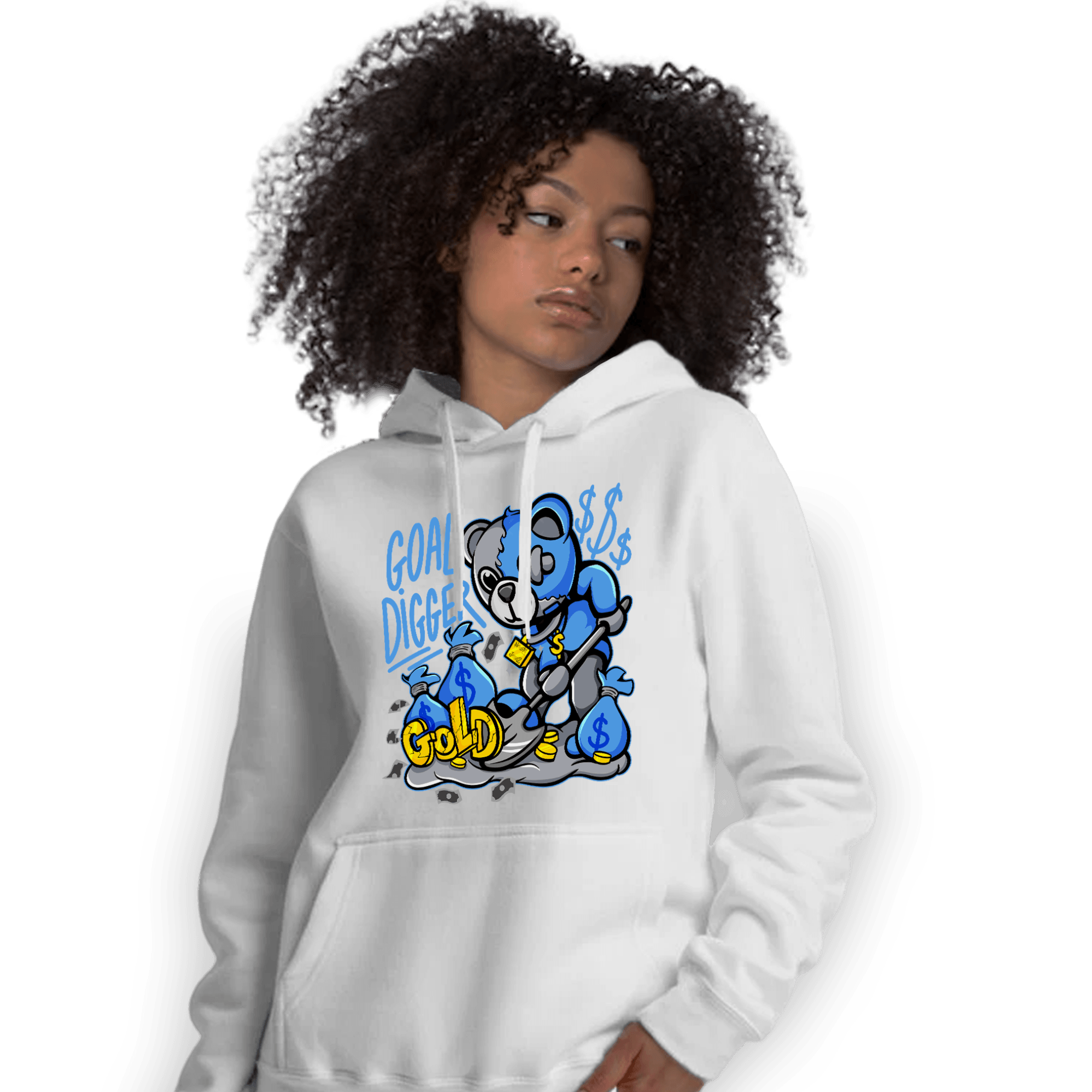 University Blue 5s Hoodie Match Goal Digger BER - NastyJamz