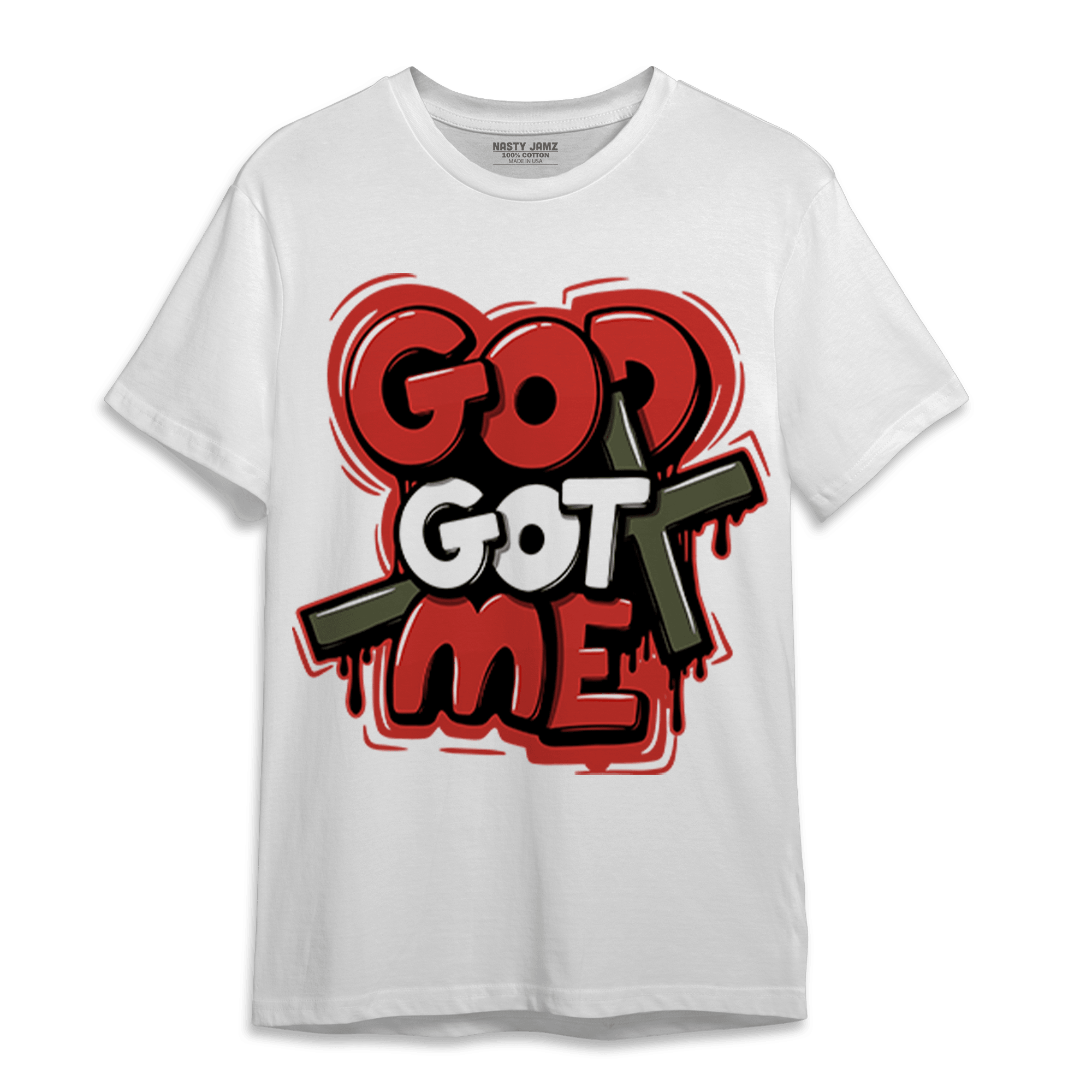 Dunk Low Mystic Red T Shirt Match God Got Me - NastyJamz