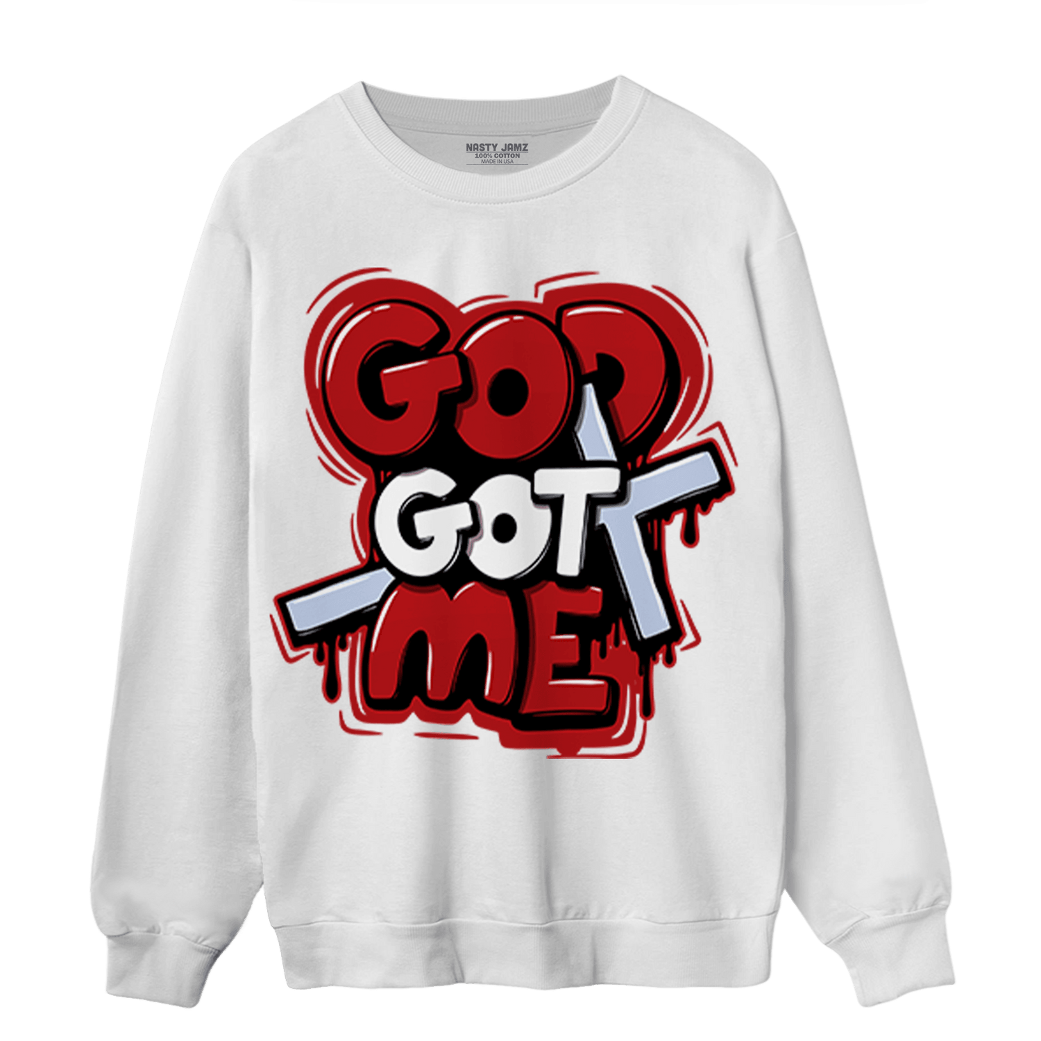 Cherry 11s Sweatshirt Match God Got Me - NastyJamz