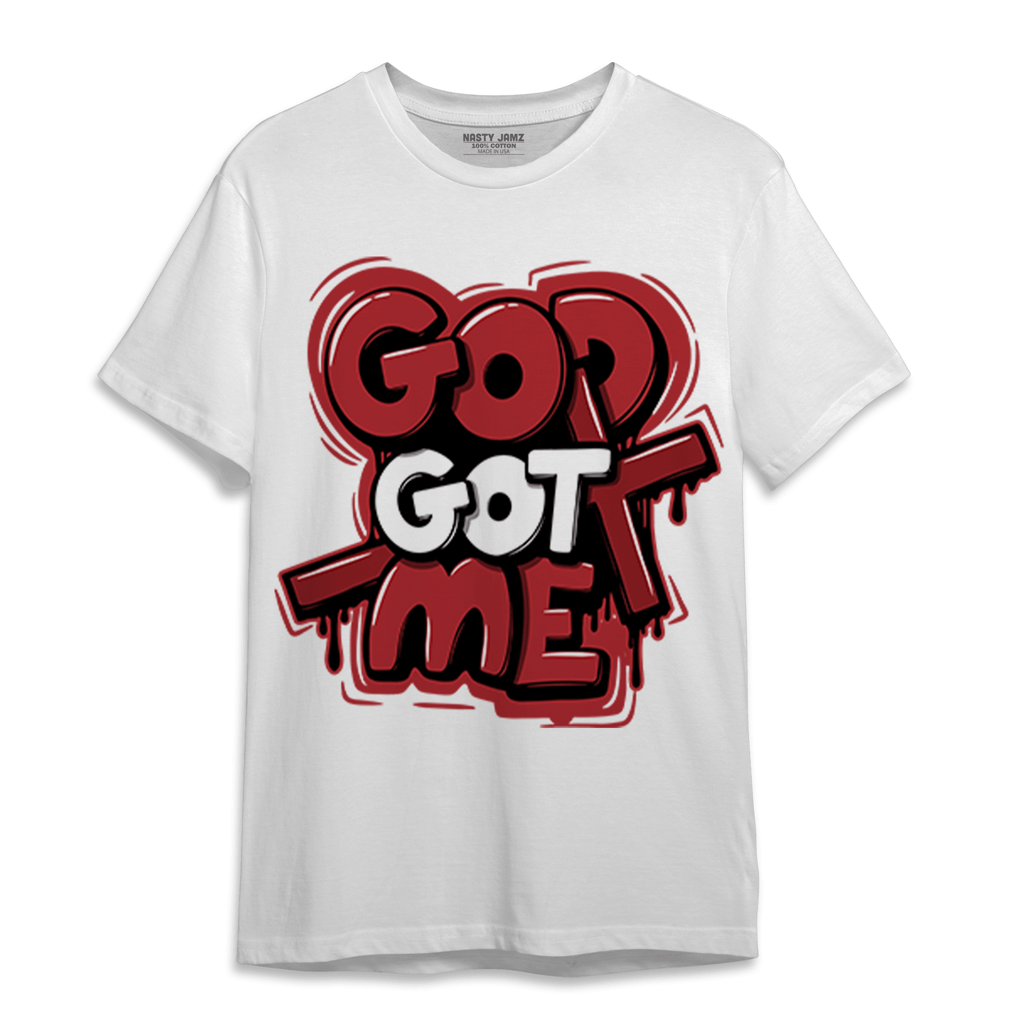 Cherry 12s T Shirt Match God Got Me - NastyJamz