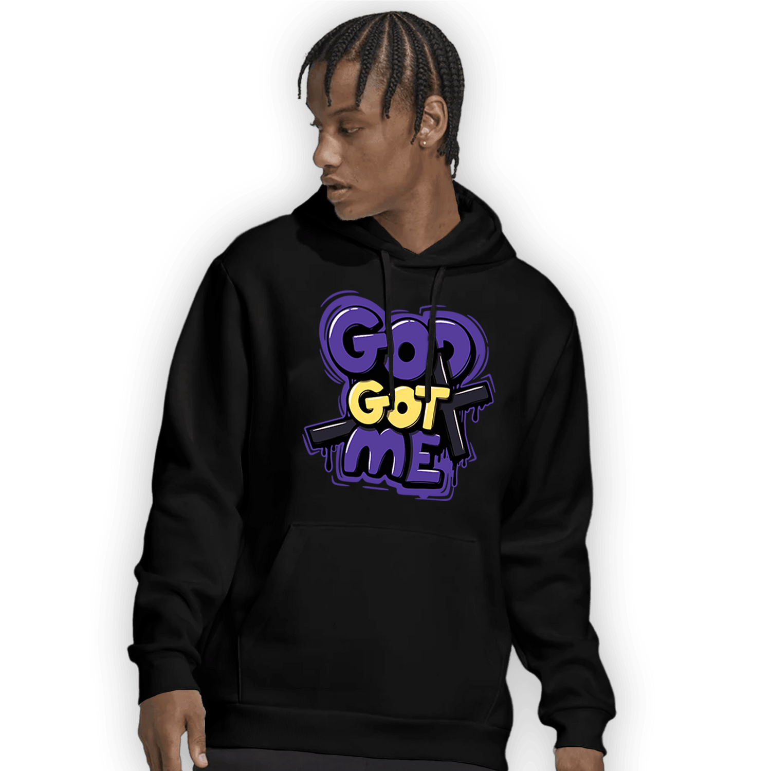 Field Purple 12s Hoodie Match God Got Me - NastyJamz