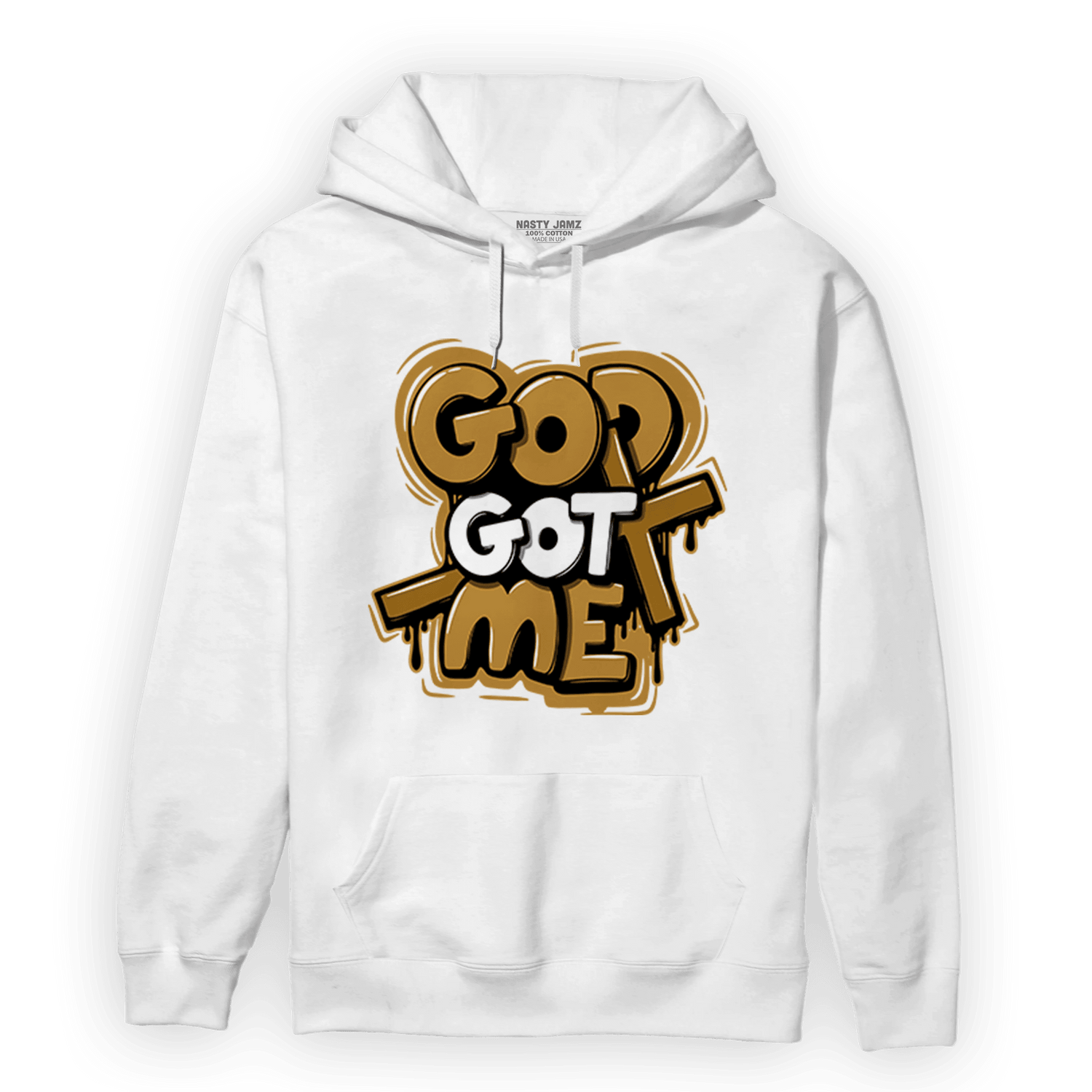 Wheat 13s Hoodie Match God Got Me - NastyJamz