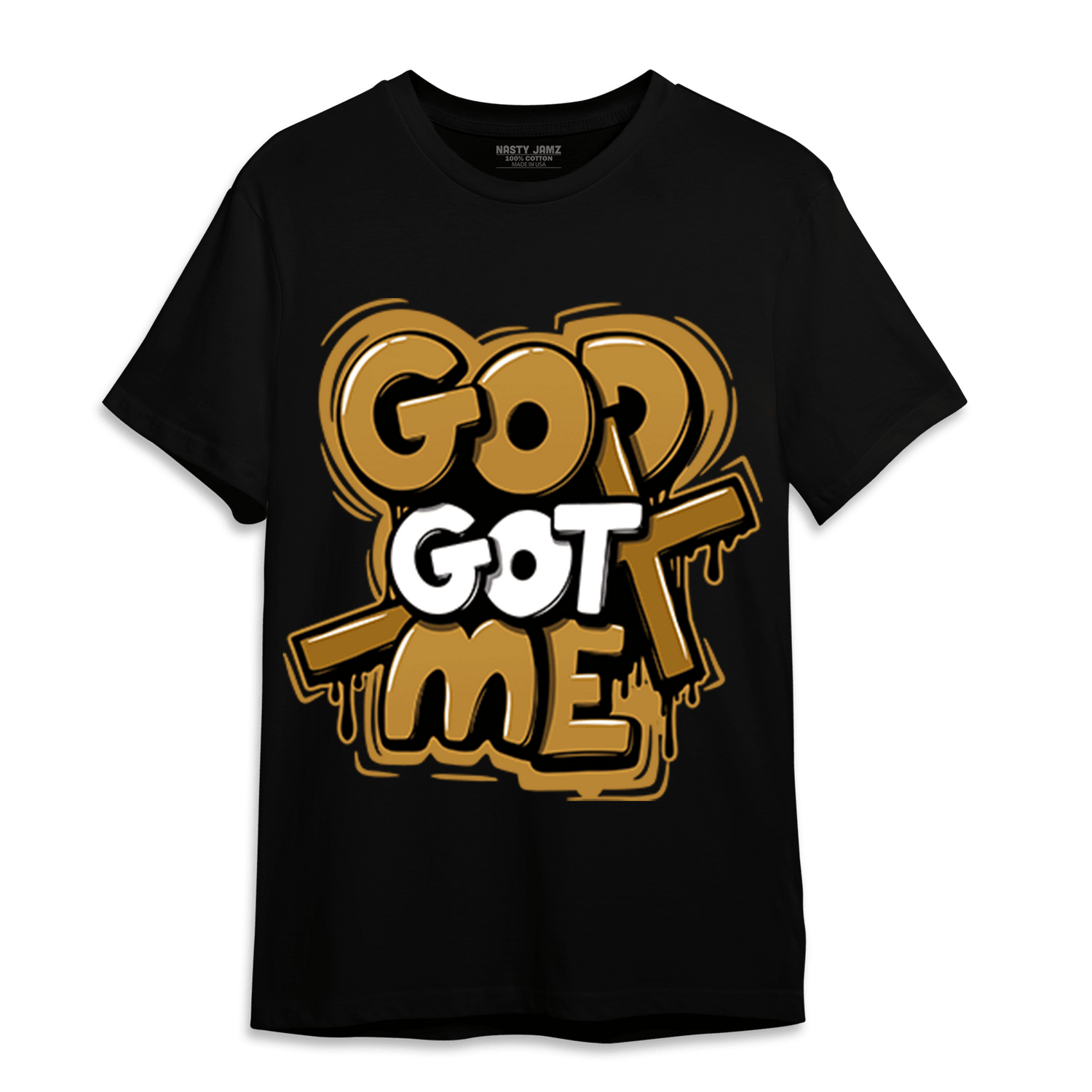 Wheat 13s T Shirt Match God Got Me - NastyJamz