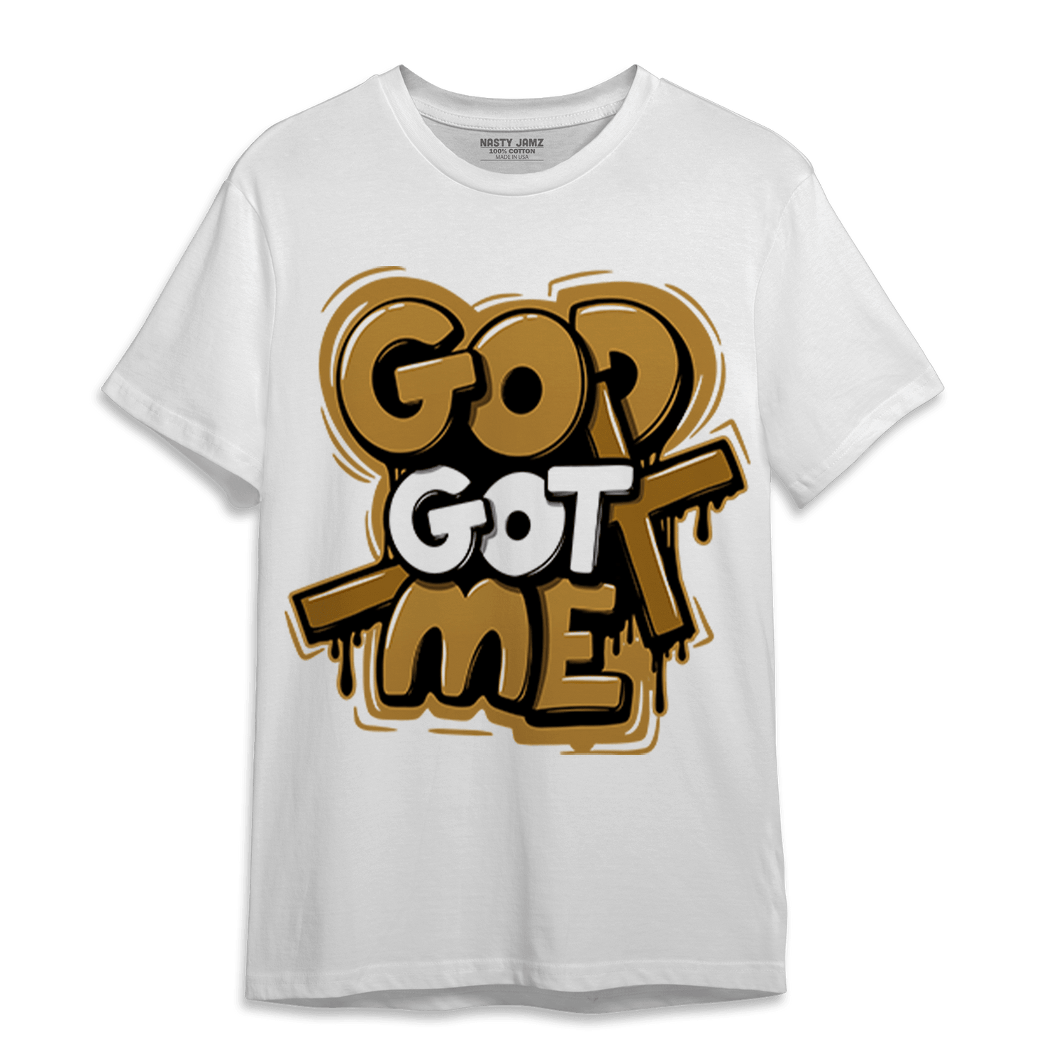 Wheat 13s T Shirt Match God Got Me - NastyJamz