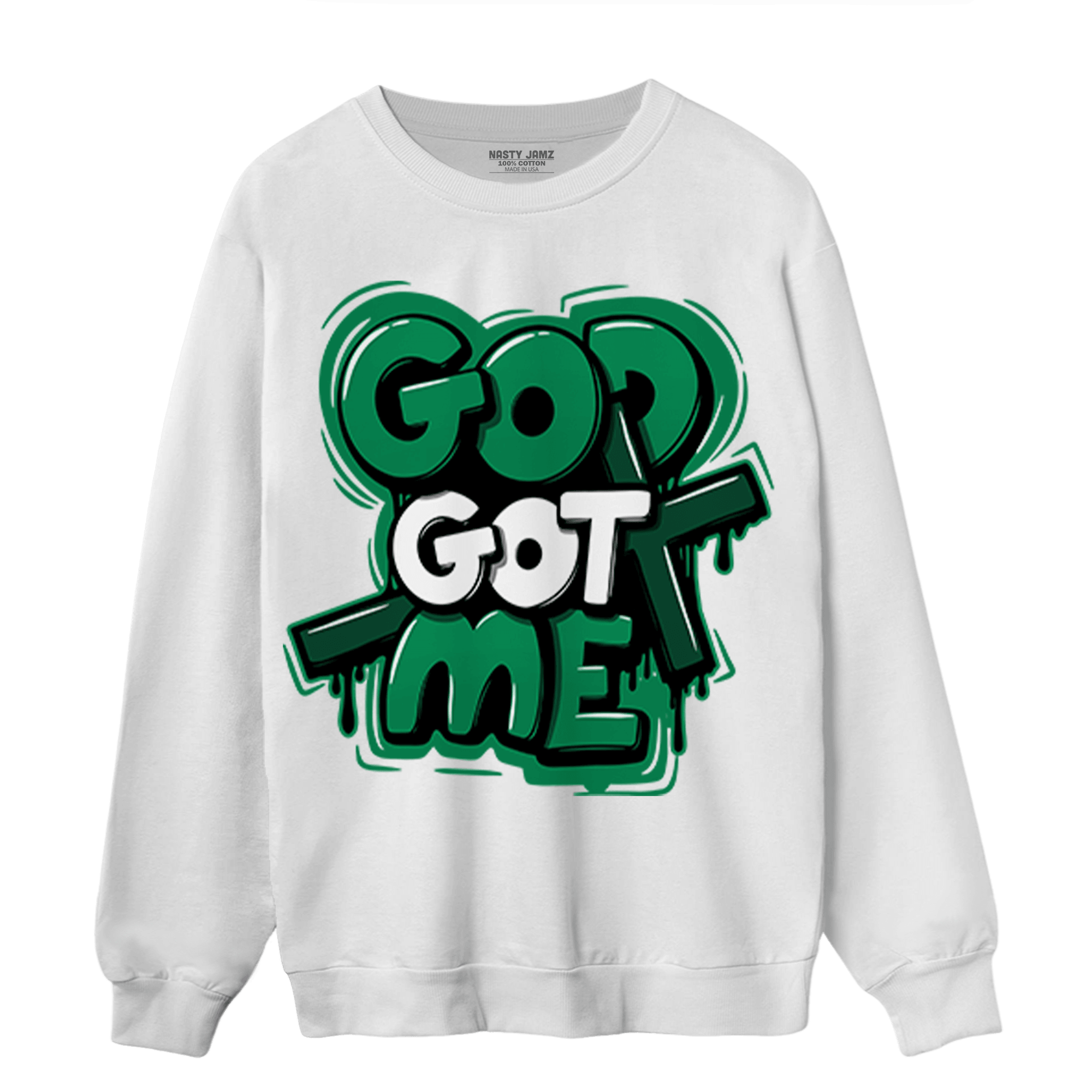 Celtic Lucky Green 1s Sweatshirt Match God Got Me - NastyJamz