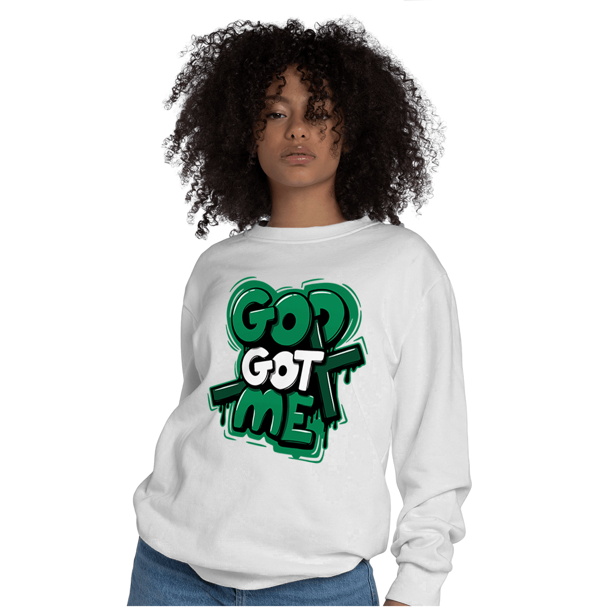 Celtic Lucky Green 1s Sweatshirt Match God Got Me - NastyJamz