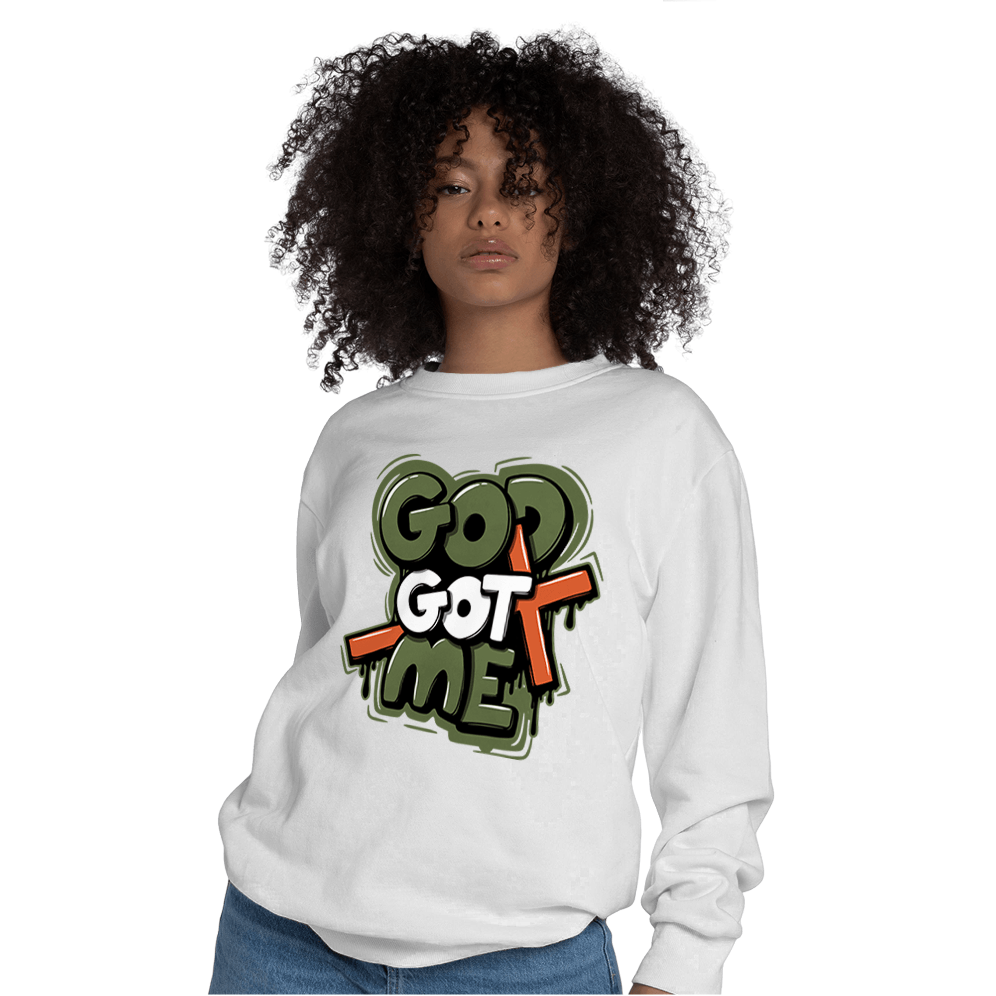 High OG Celadon 1s Sweatshirt Match God Got Me - NastyJamz