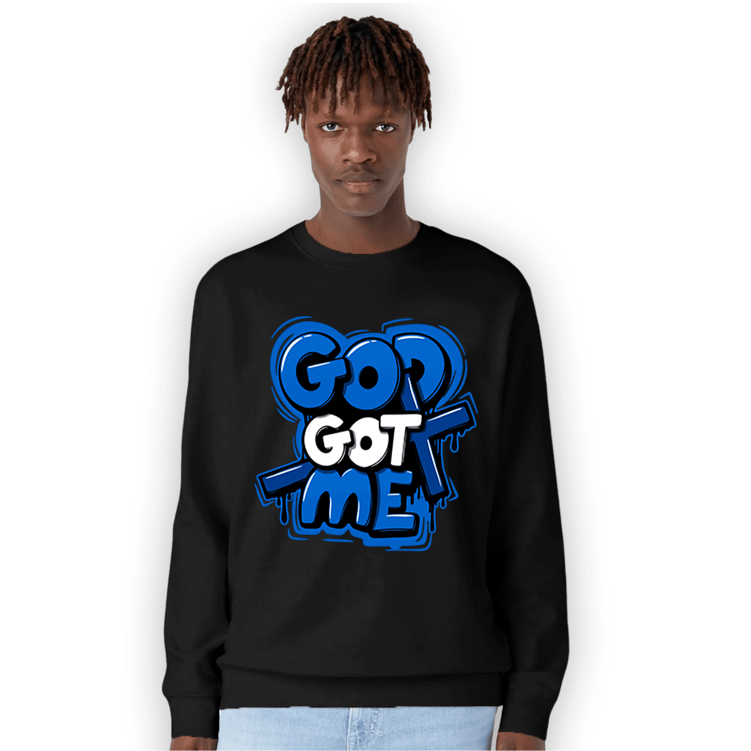 Royal Reimagined 1s Sweatshirt Match God Got Me - NastyJamz