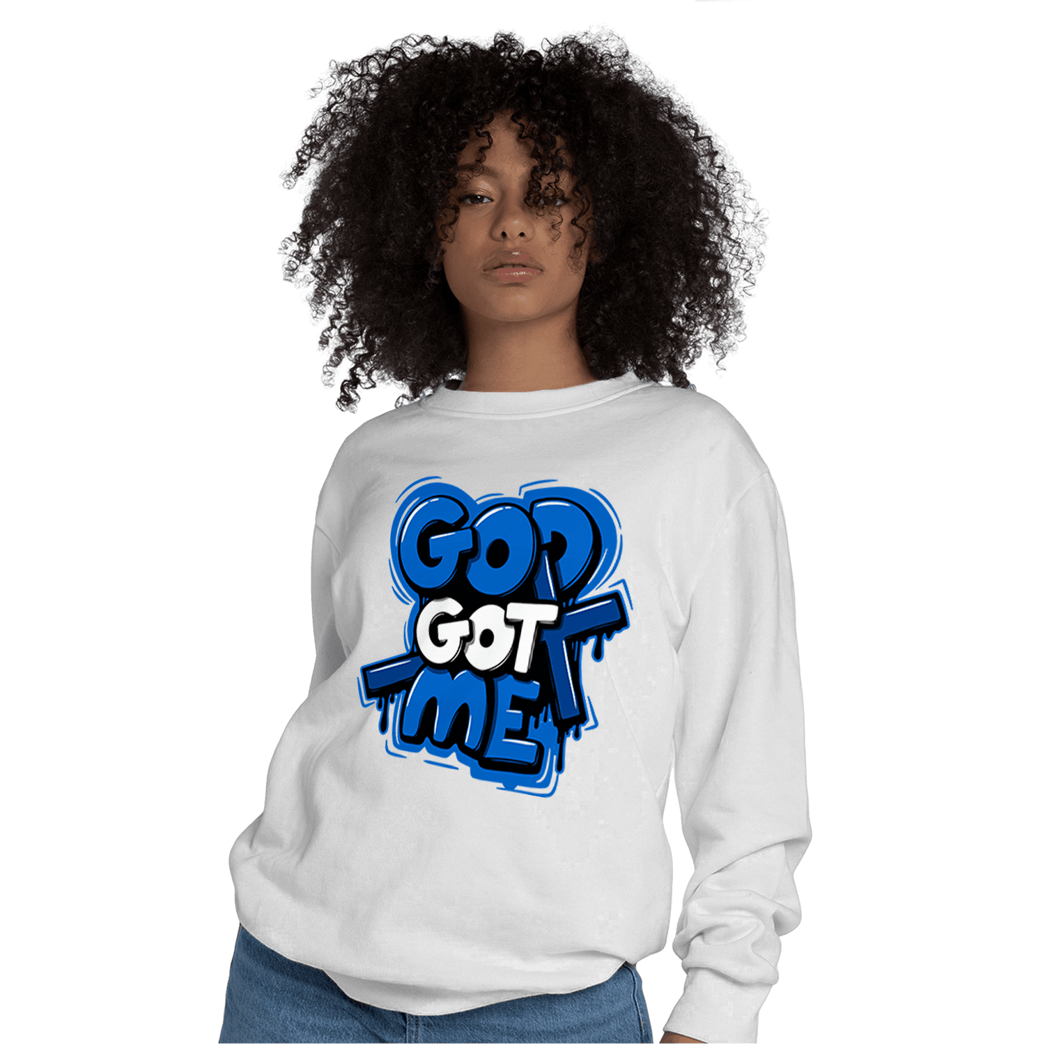 Royal Reimagined 1s Sweatshirt Match God Got Me - NastyJamz