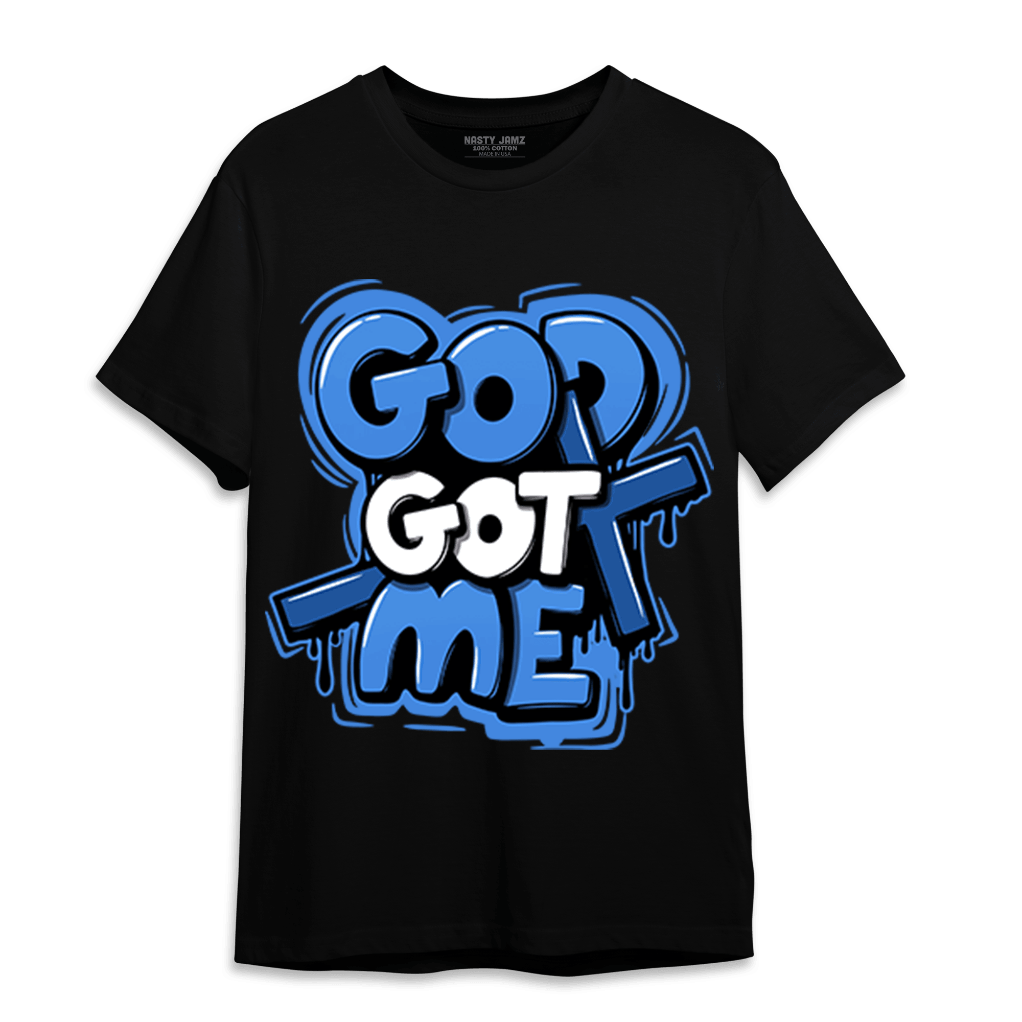 University Blue Toe 1s T Shirt Match God Got Me - NastyJamz